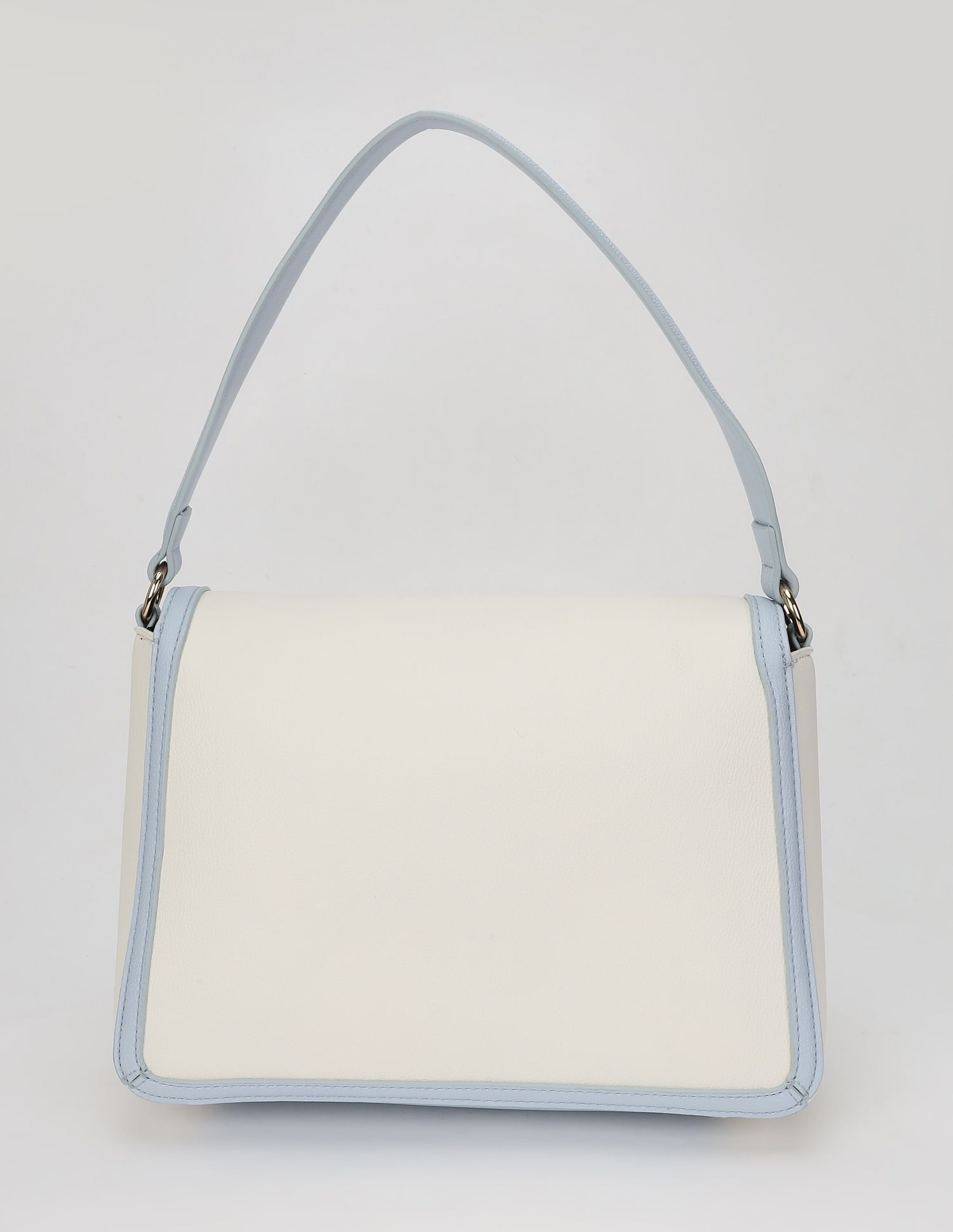 Tommy Hilfiger Solid Blue Pu Sling Bag