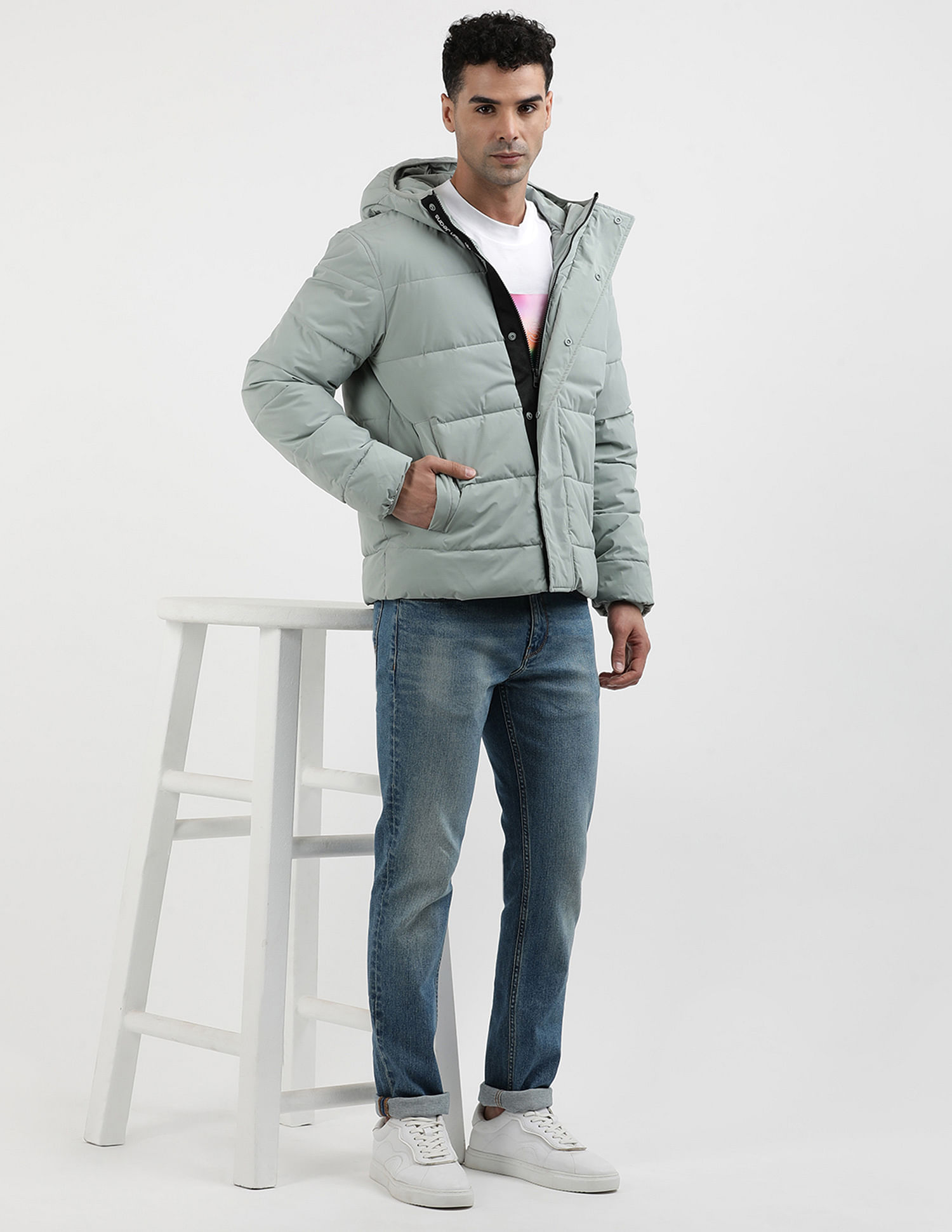 Calvin Klein Regular Fit Solid Padded Jacket