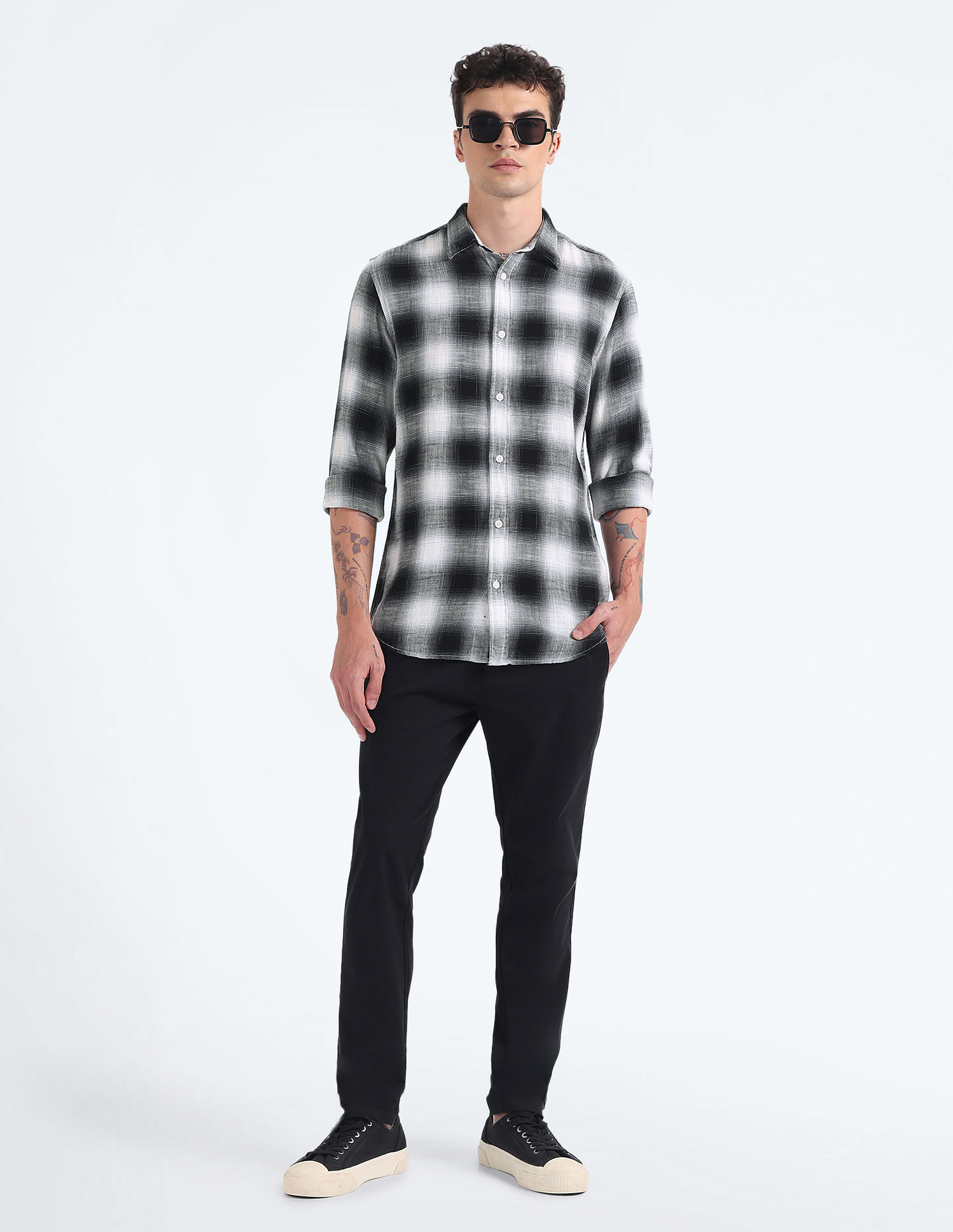 Flying Machine Dupplin Check Slim Shirt
