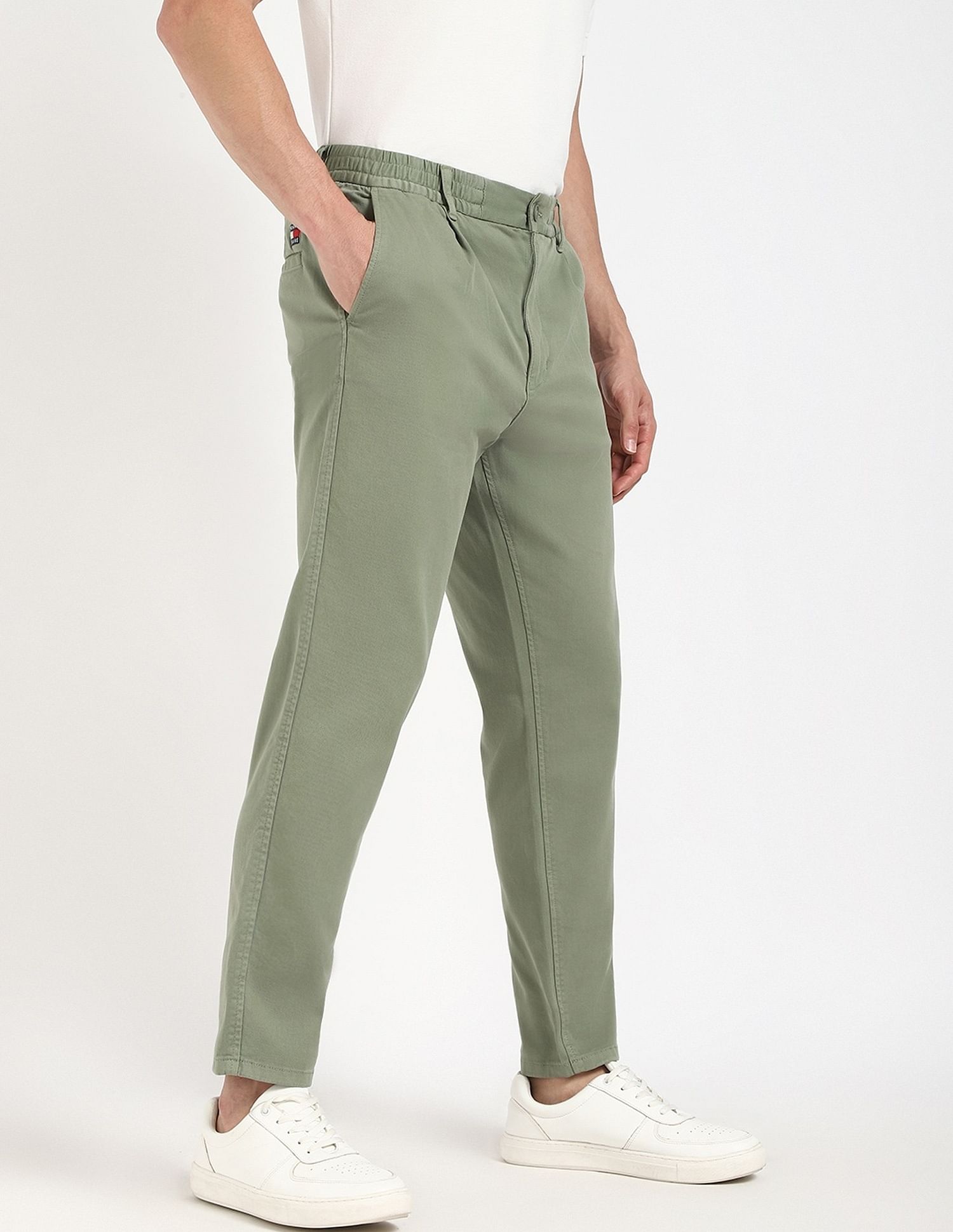 Tommy Hilfiger Solid Relaxed Fit Trouser