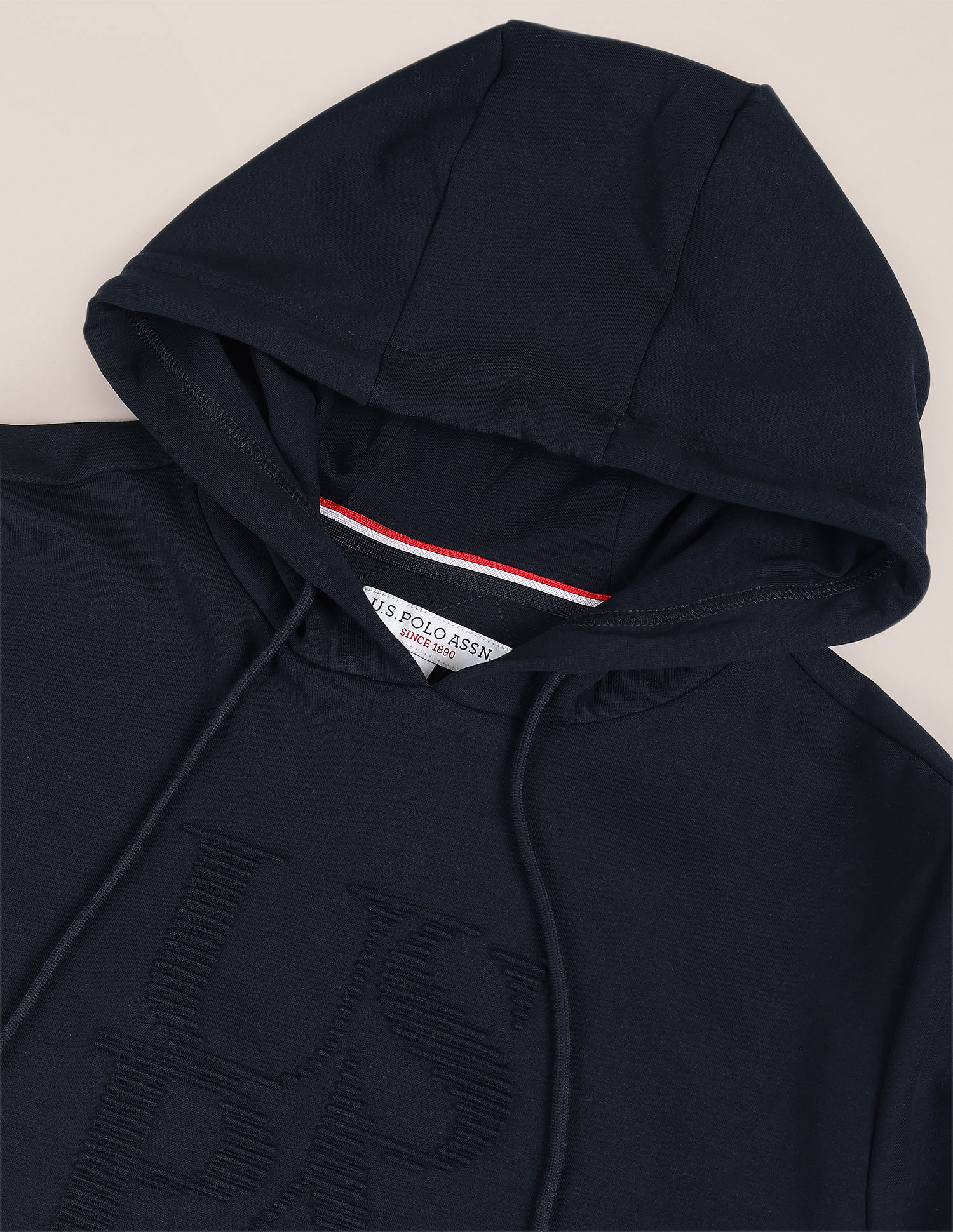 U.S. Polo Assn. Embossed Logo Hooded Sweatshirt