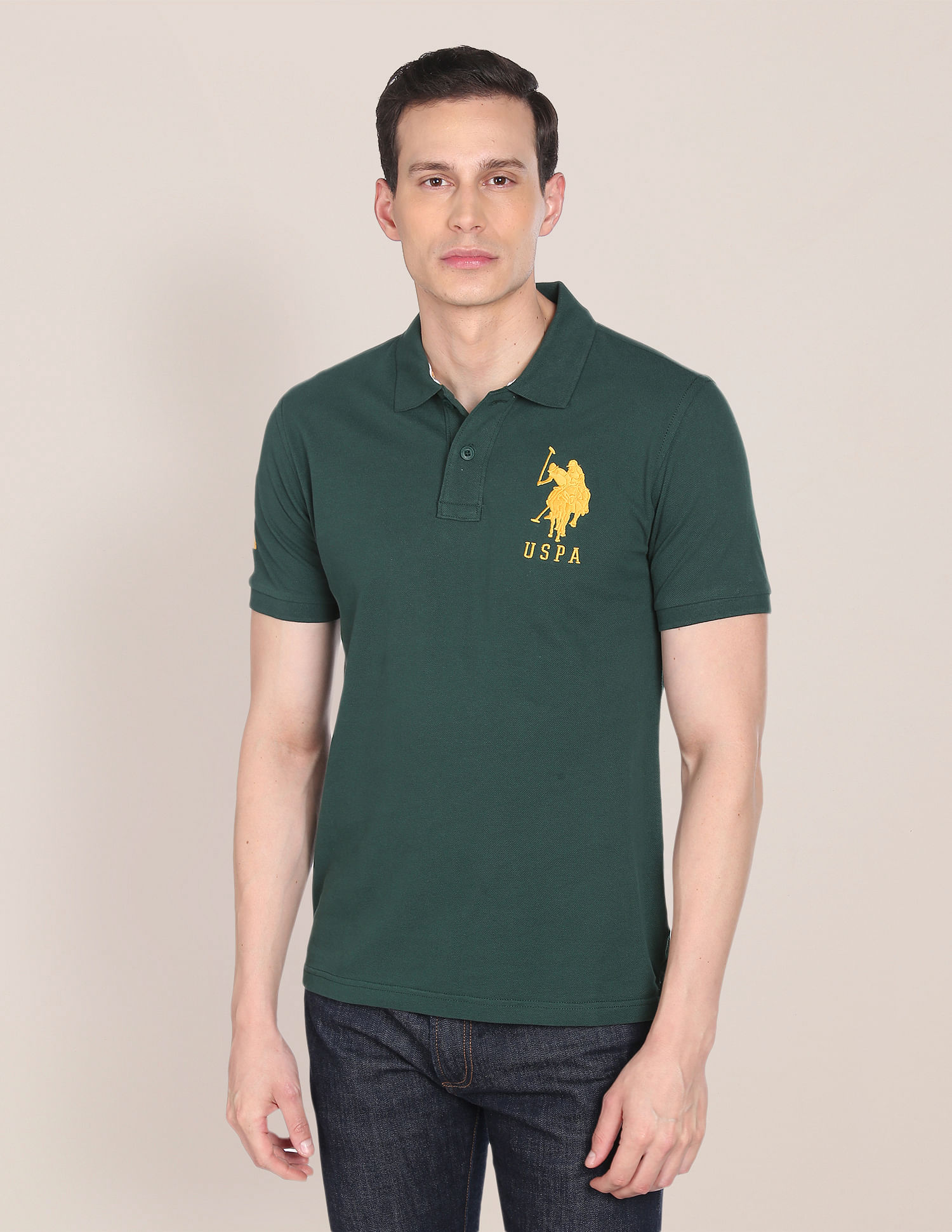 Buy U.S. Polo Assn. Compact Cotton Logo Polo Shirt - NNNOW.com