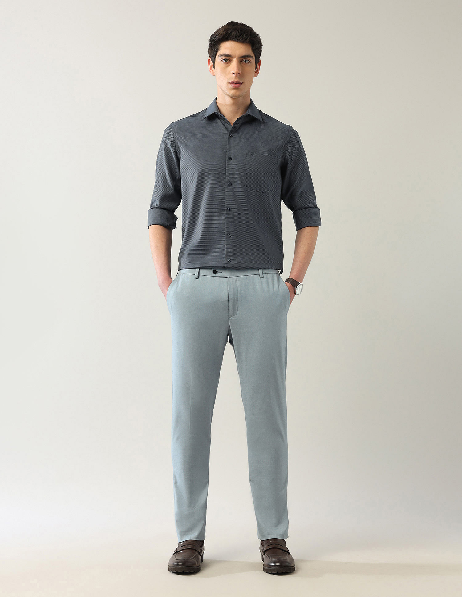 Arrow Pure Cotton Autopress Shirt