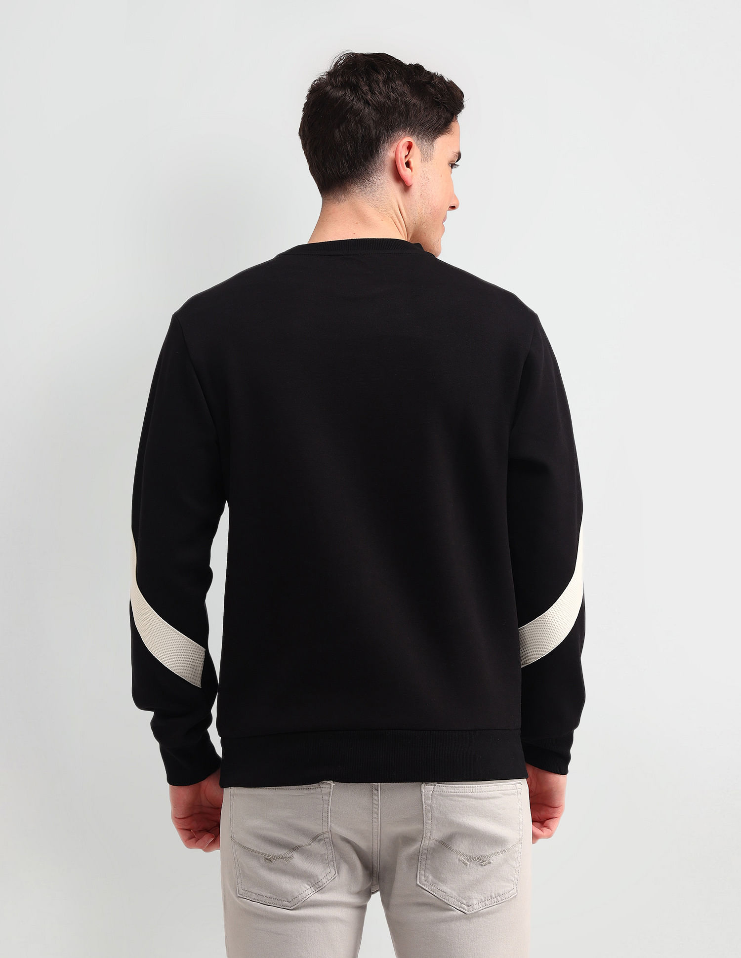 U.S. Polo Assn. Denim Co. Colour Blocked Regular Fit Sweatshirt