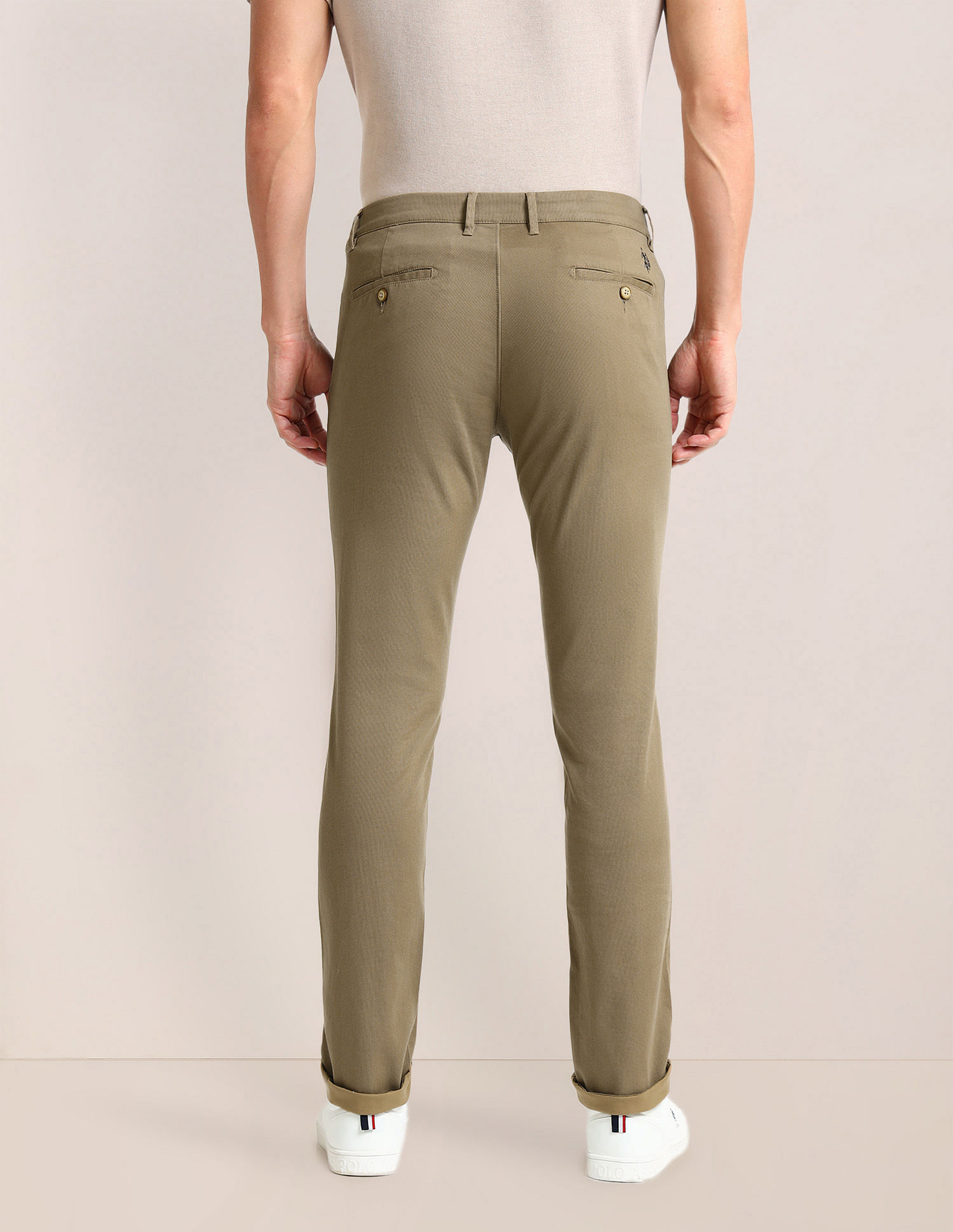 U.S. Polo Assn. Denver Slim Fit Textured Trousers