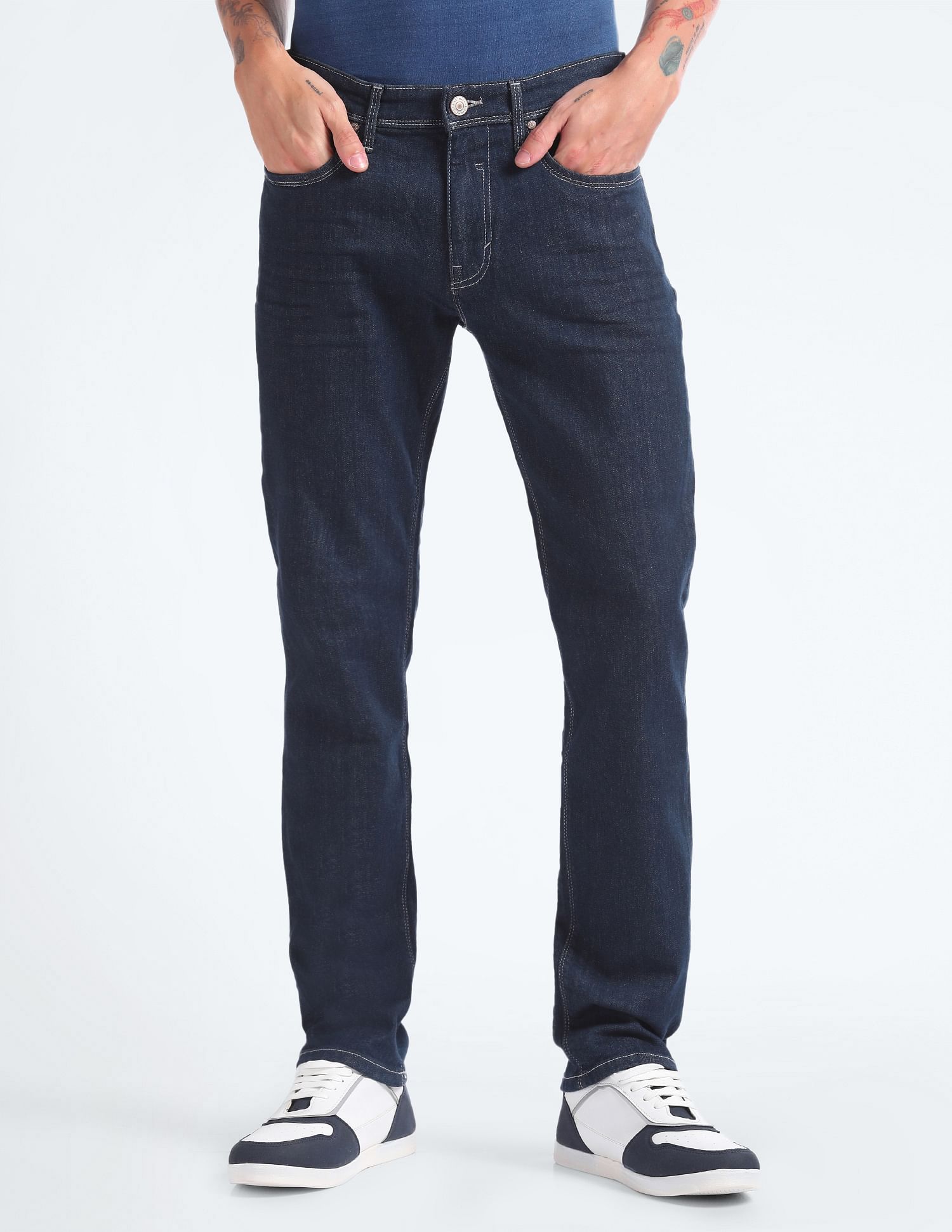 Flying Machine Freddie Slim Straight Rinsed Jeans