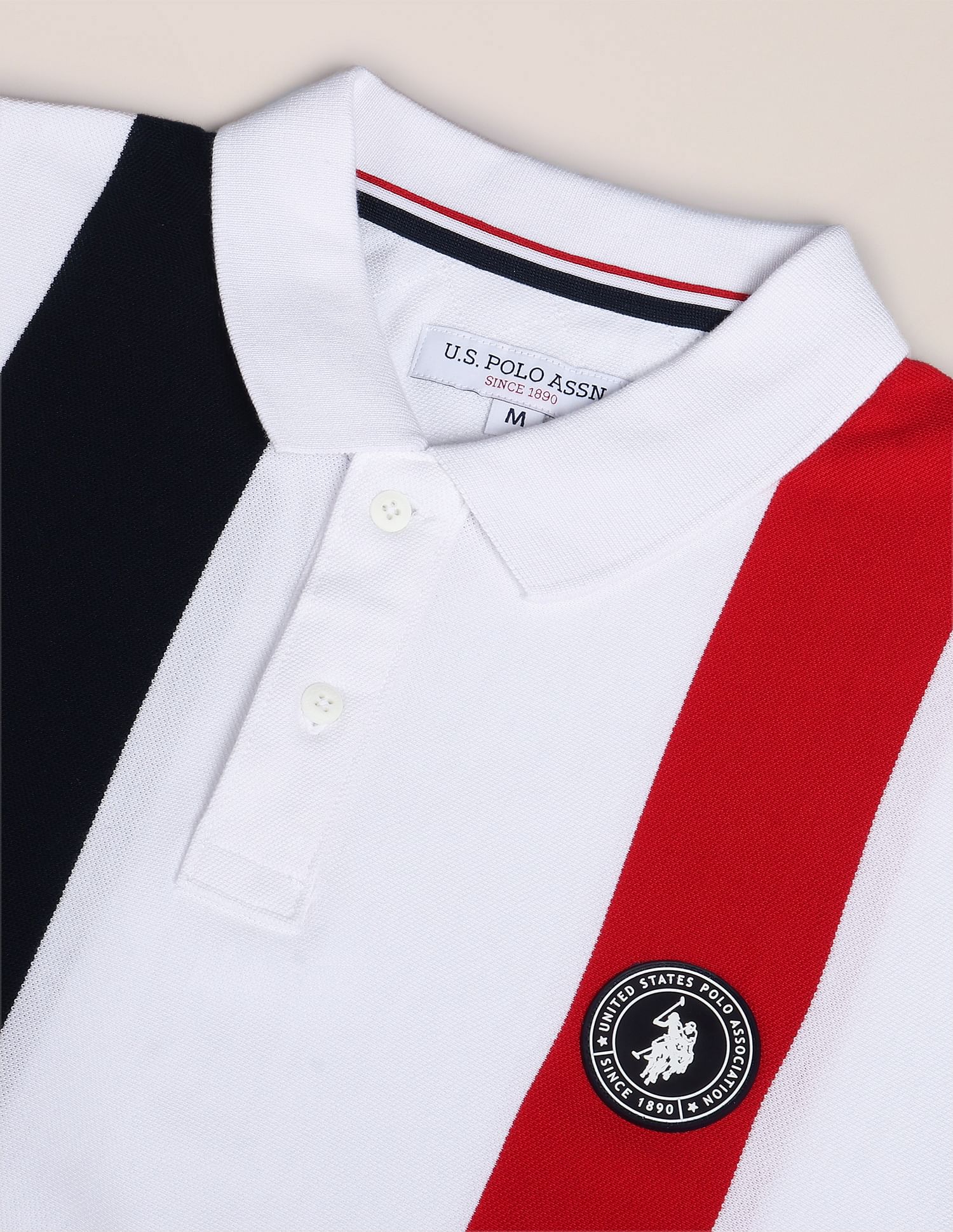 U.S. Polo Assn. Colour Block Pique Polo Shirt