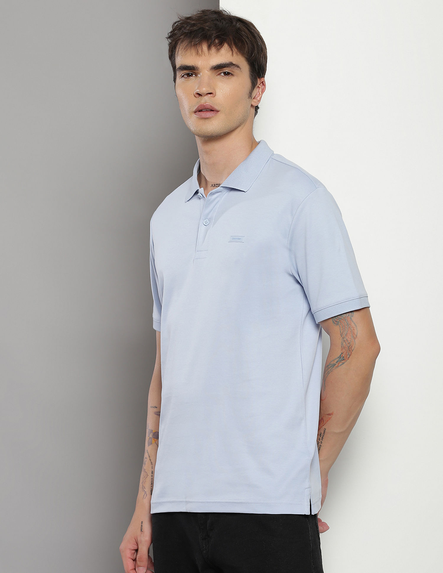 Calvin Klein Smooth Cotton Slim Fit Polo Shirt