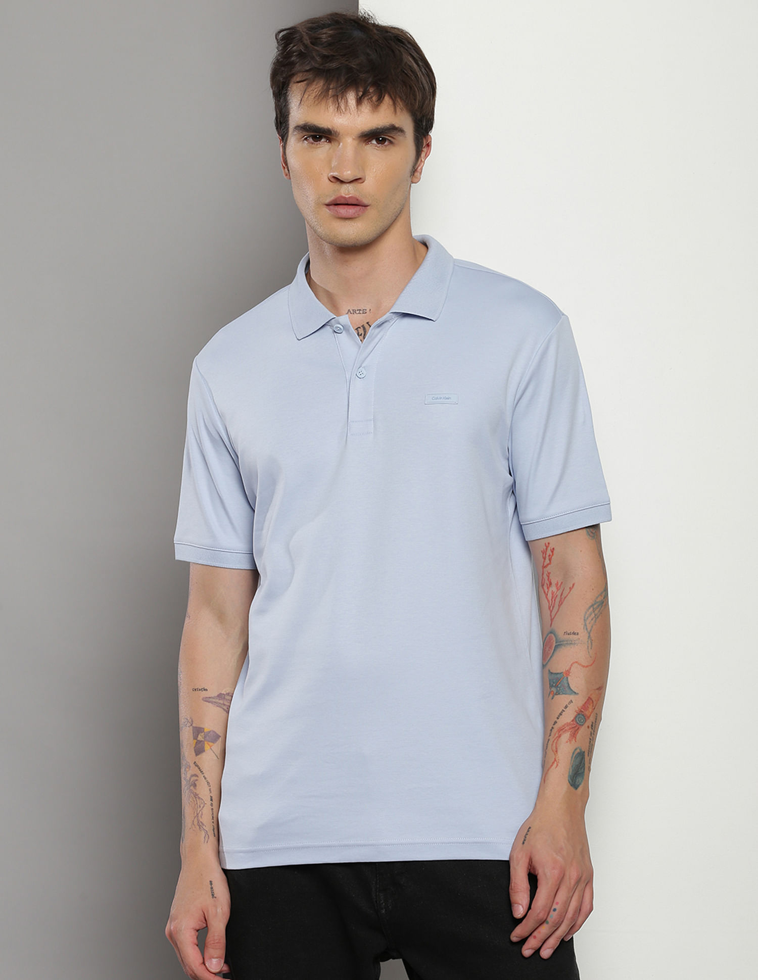 Calvin Klein Smooth Cotton Slim Fit Polo Shirt