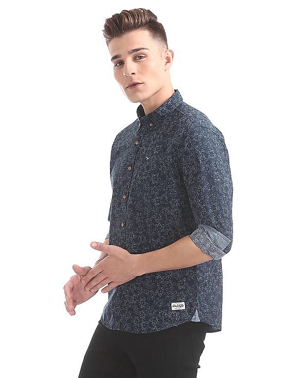 Flying Machine Slim Fit Printed Shirt