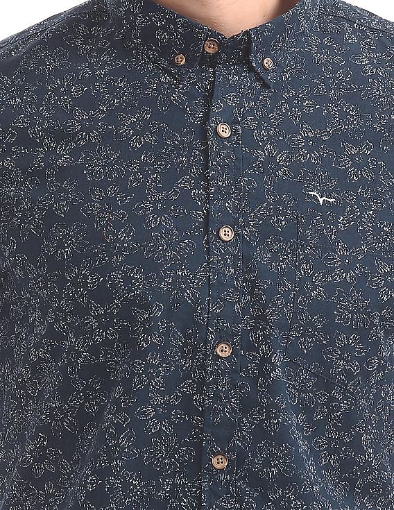 Flying Machine Slim Fit Printed Shirt