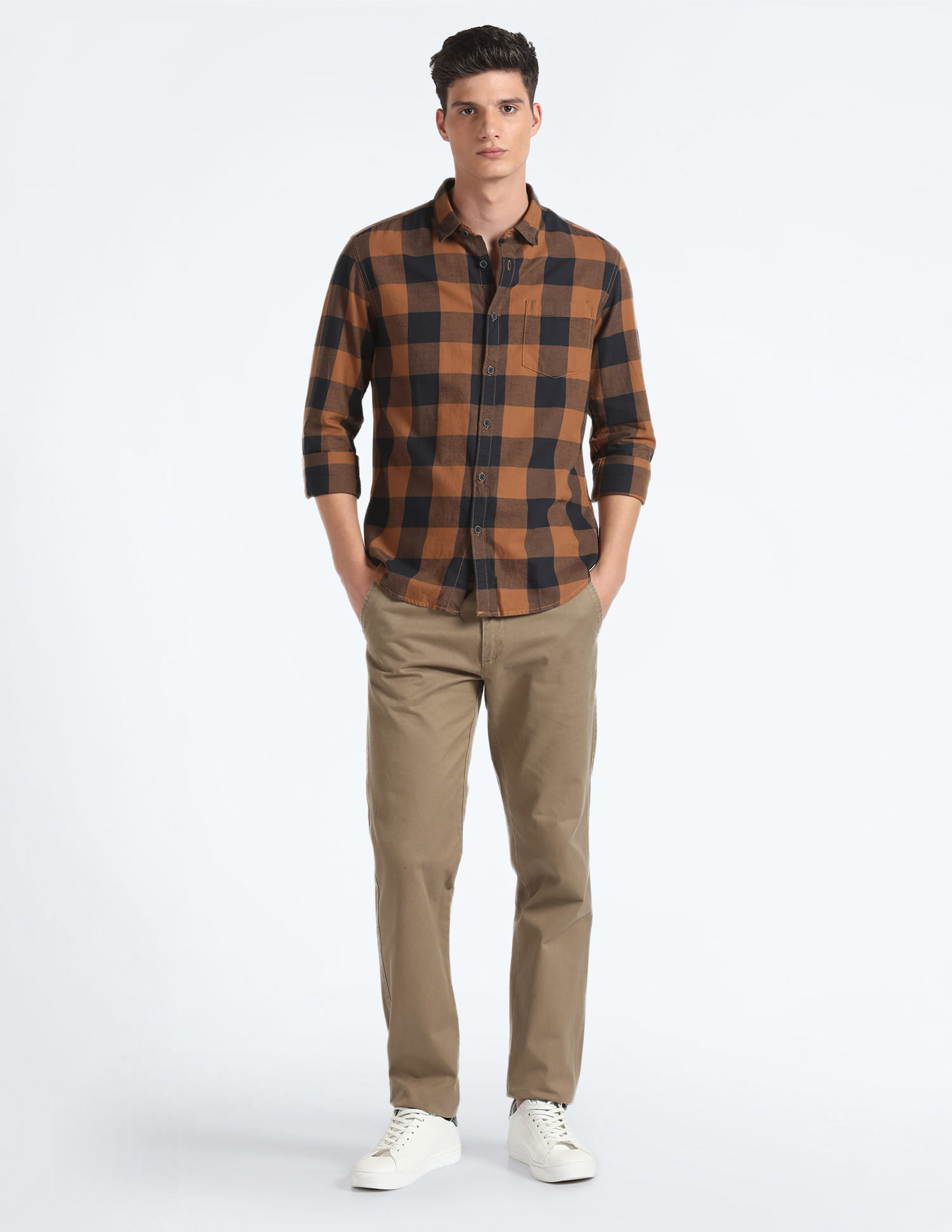 【新品】A MACHINE Buffalo check shirt Buy Flying Machine Buffalo Check Shirt - NNNOW.com