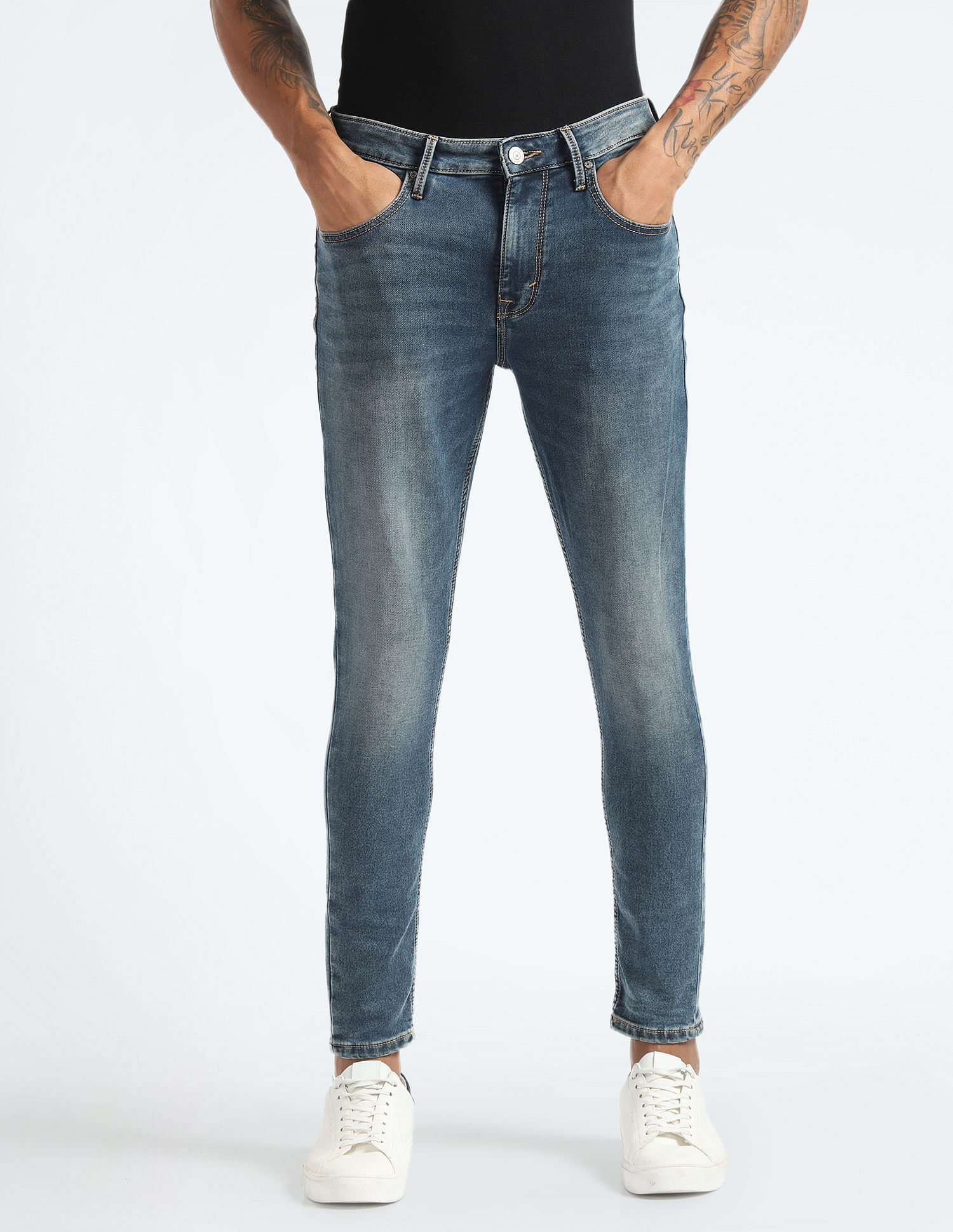 Flying Machine Morrison Skinny Fit Stone Wash Jeans