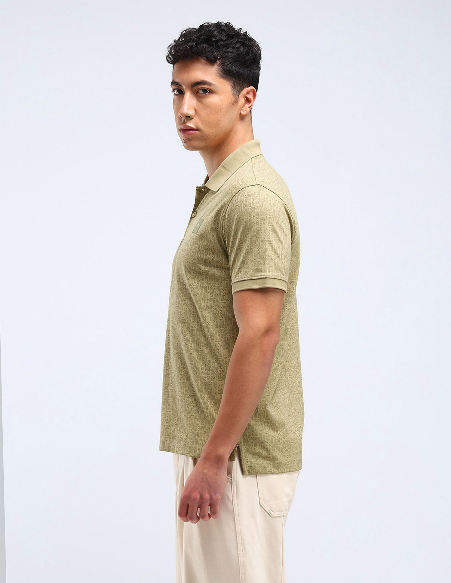 Flying Machine All-Over Regular Fit Polo Shirt