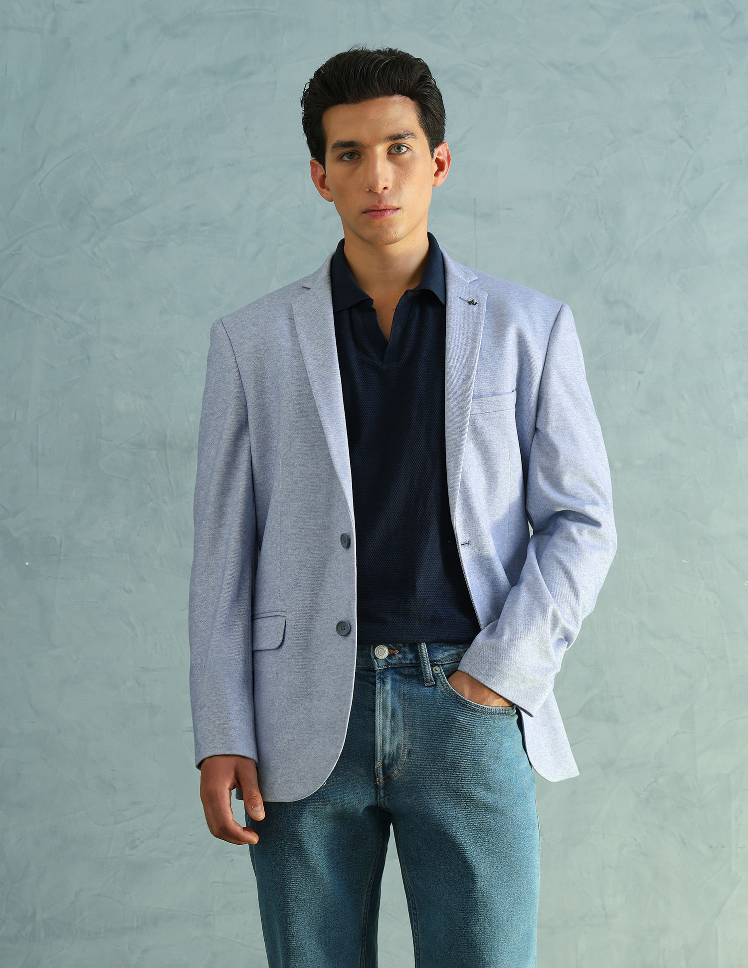 Arrow Slim Fit Smart Knit Blazer