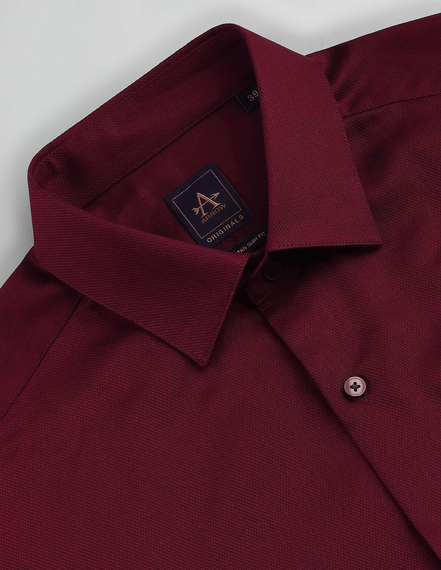 Arrow Horizontal Stripe Slim Fit Shirt