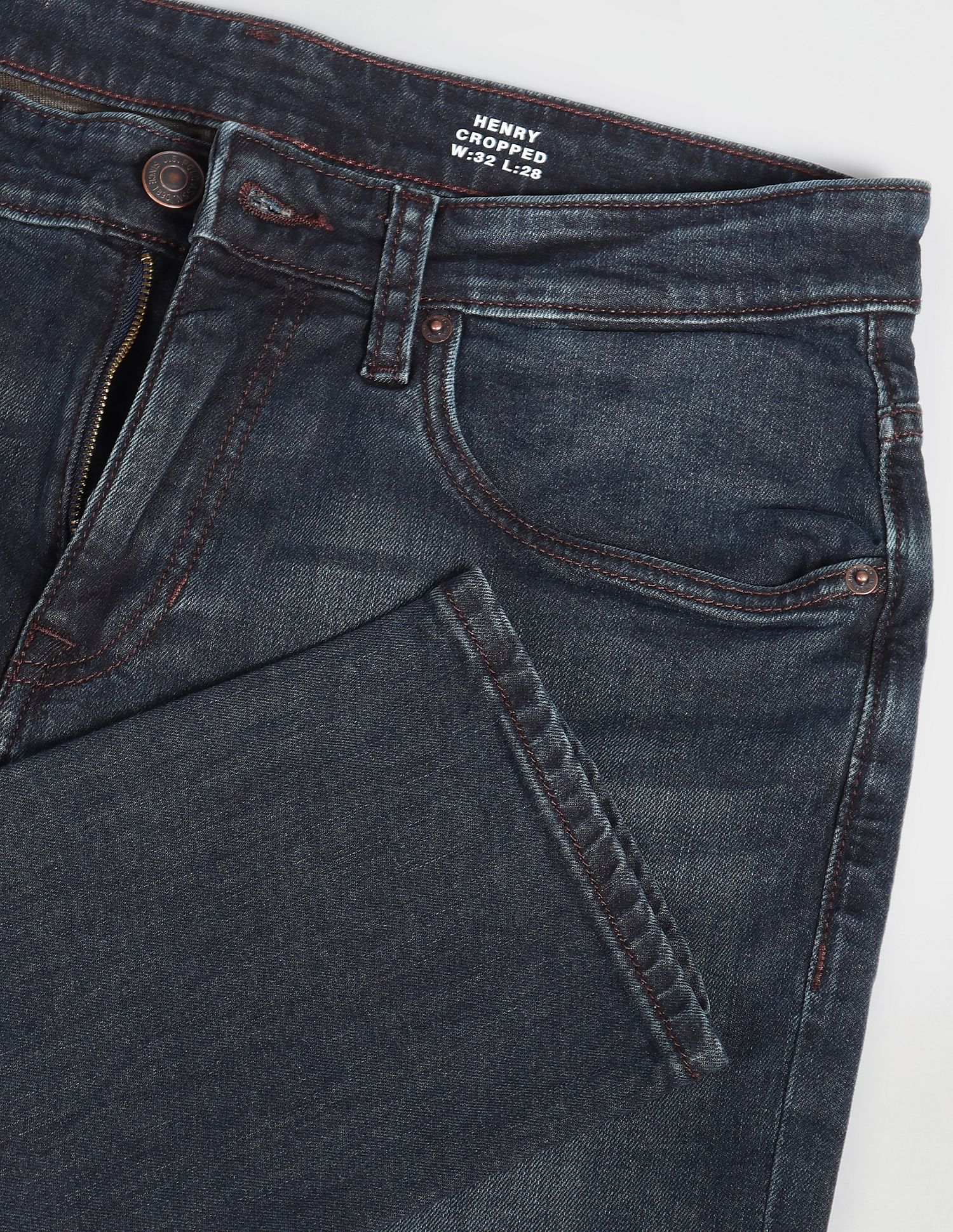 U.S. Polo Assn. Denim Co. Henry Cropped Fit Blue Jeans