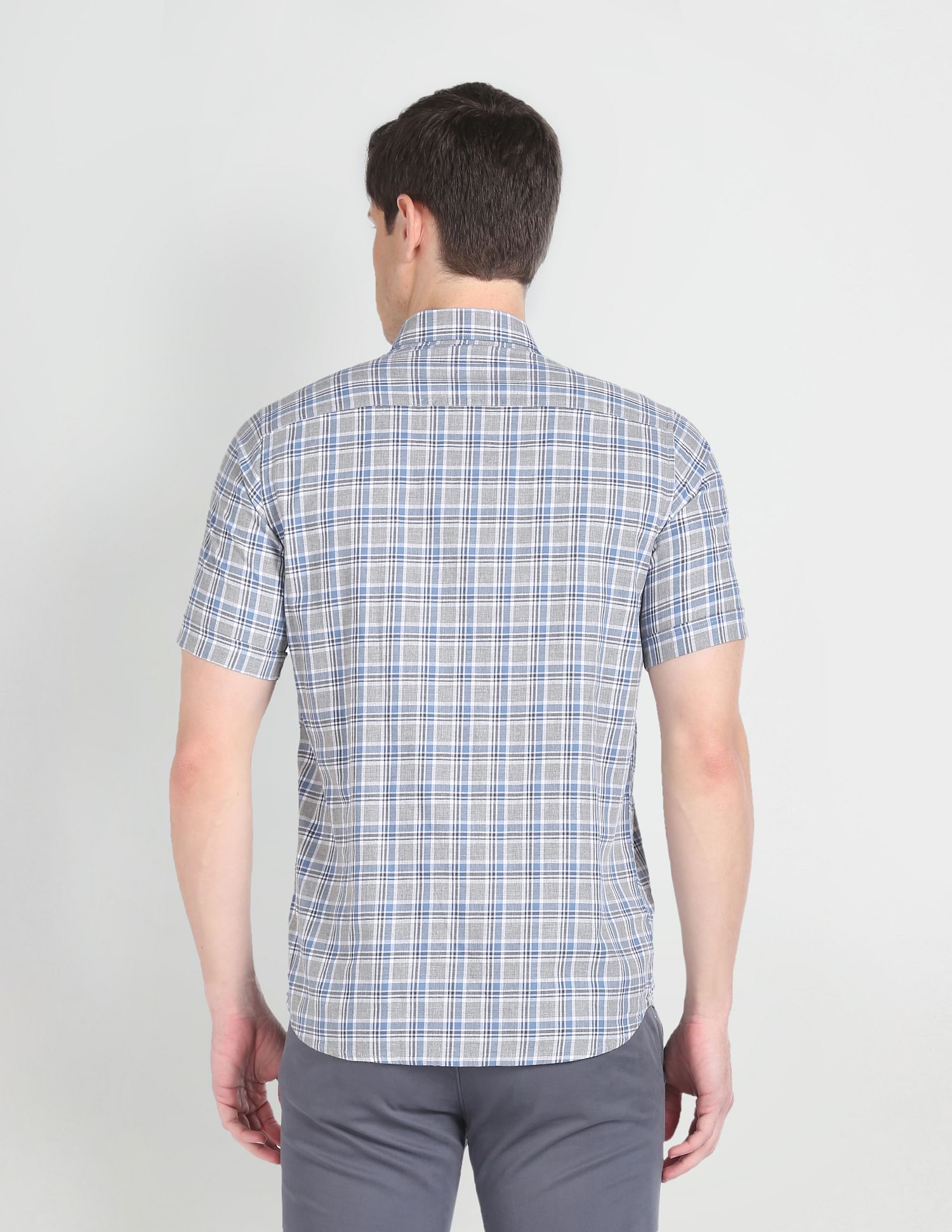 Arrow Sports Tartan Check Twill Shirt