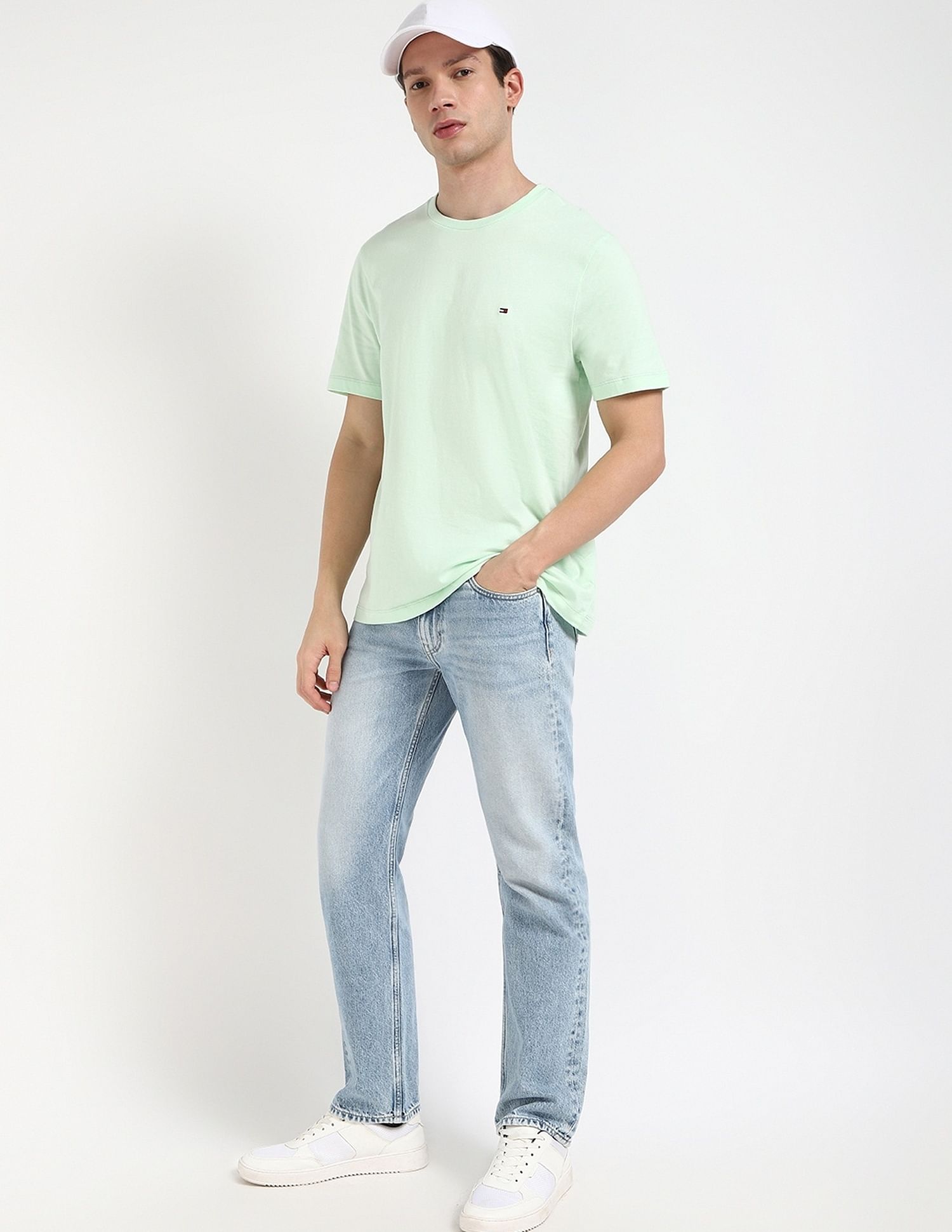 Tommy Hilfiger Solid Regular-Fit Cotton T-Shirt