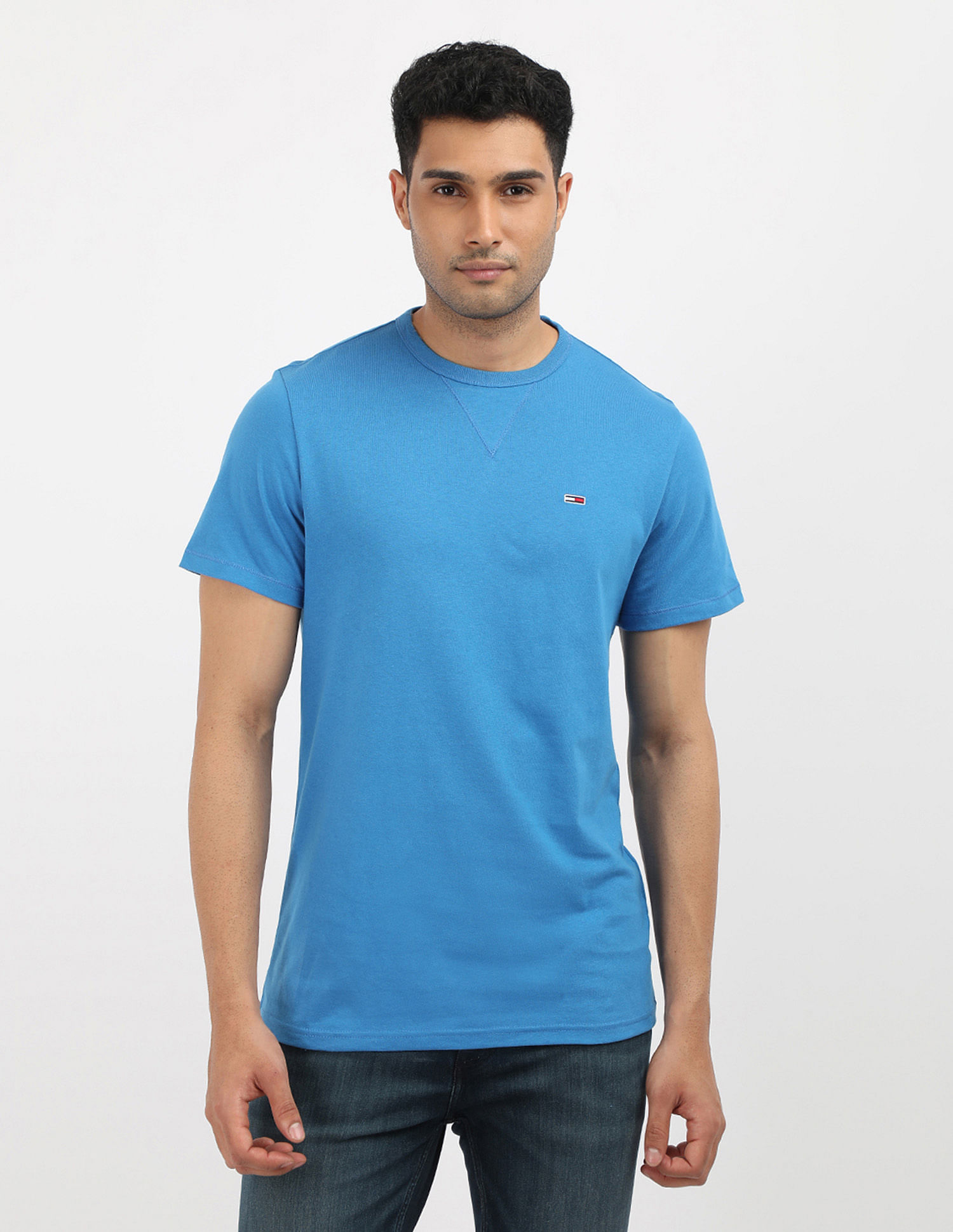 Tommy Hilfiger Slim Fit Solid Cotton T-Shirt