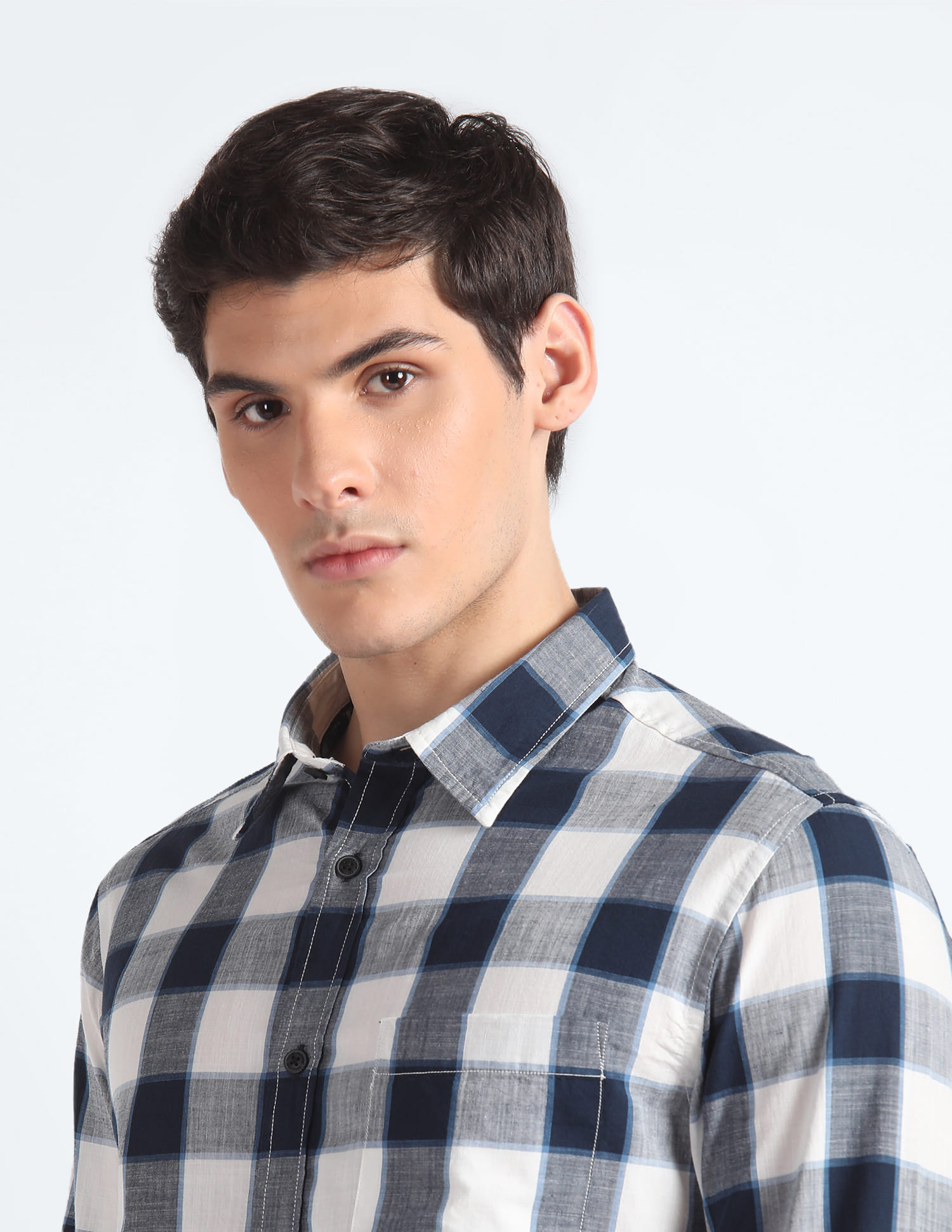 Buy Flying Machine Buffalo Check Cotton Shirt - NNNOW.com