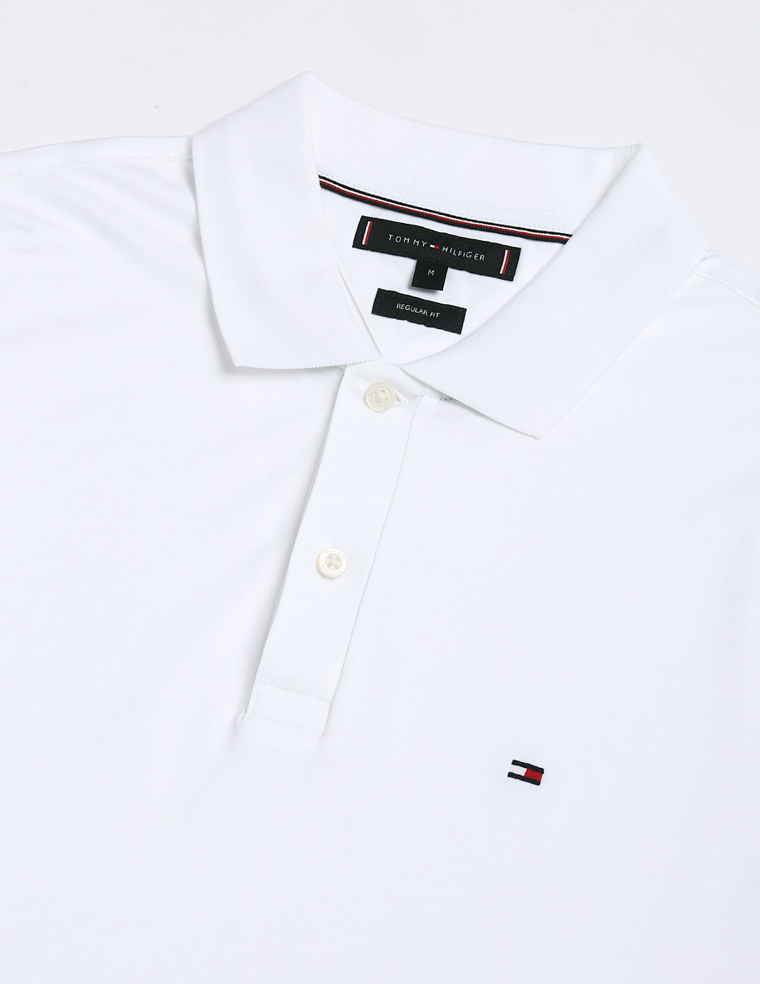 Tommy Hilfiger Solid Regular-Fit Cotton Polo Shirt