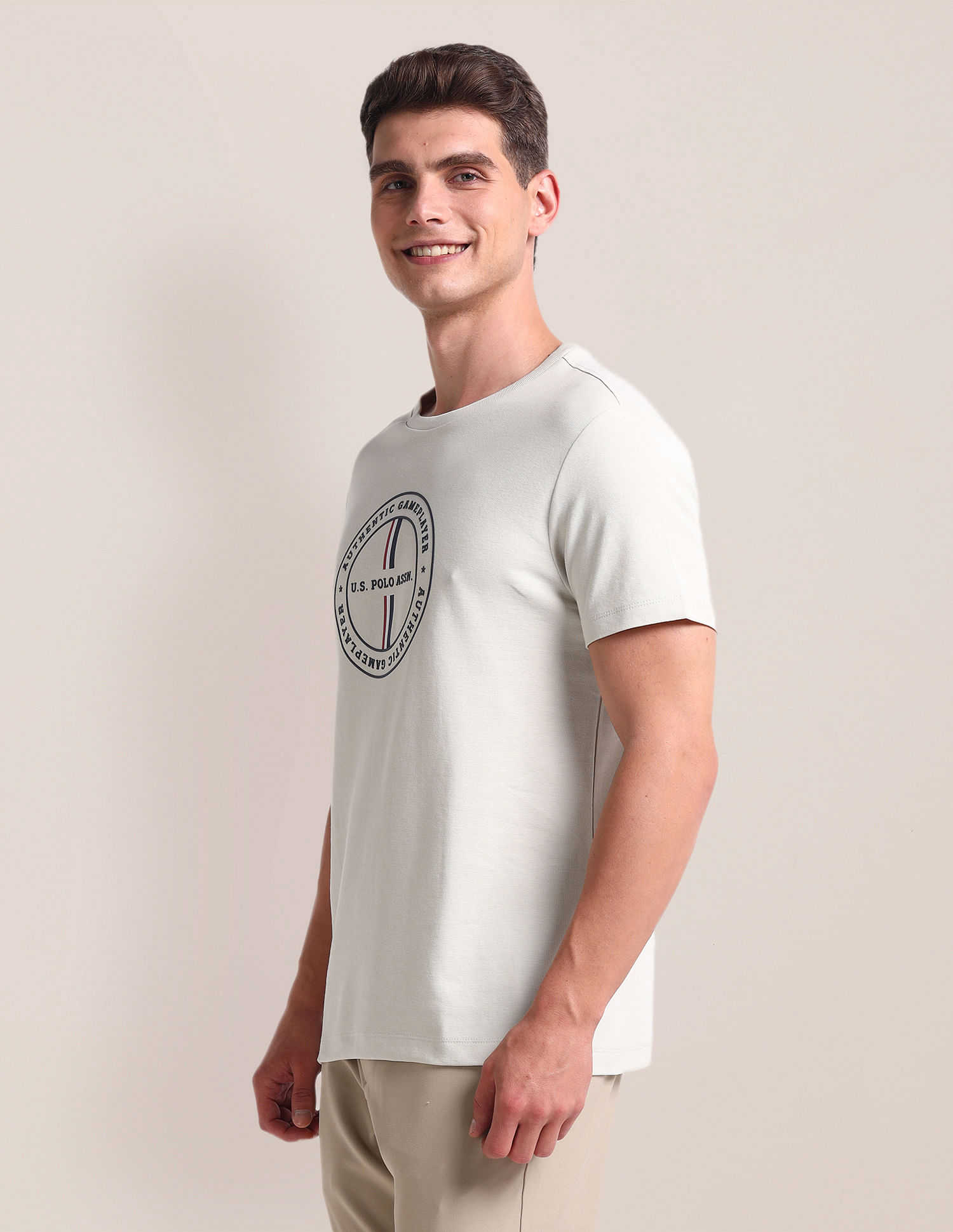 U.S. Polo Assn. Brand Printed Cotton T-Shirt