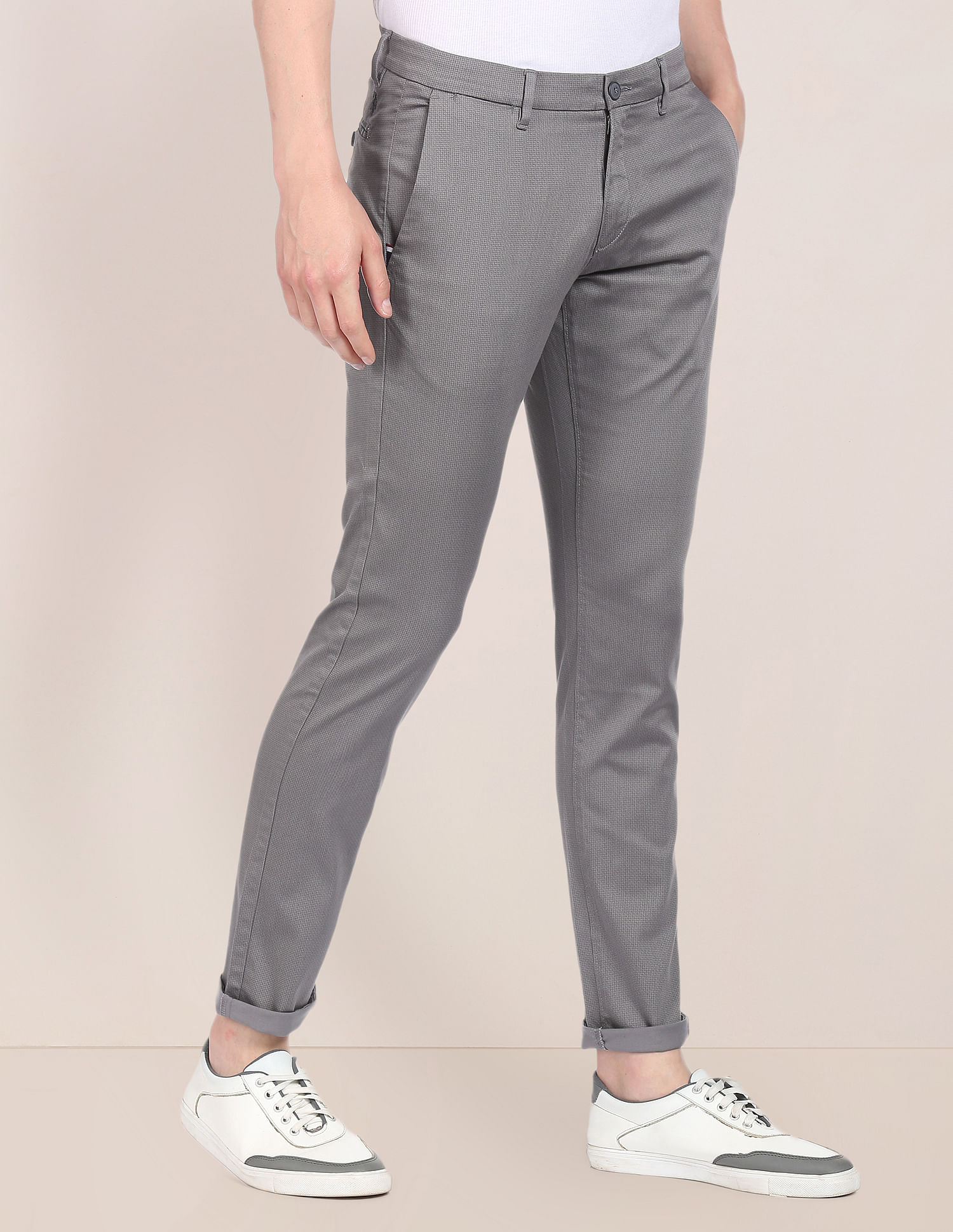 U.S. Polo Assn. Austin Trim Fit All Over Print Casual Trousers