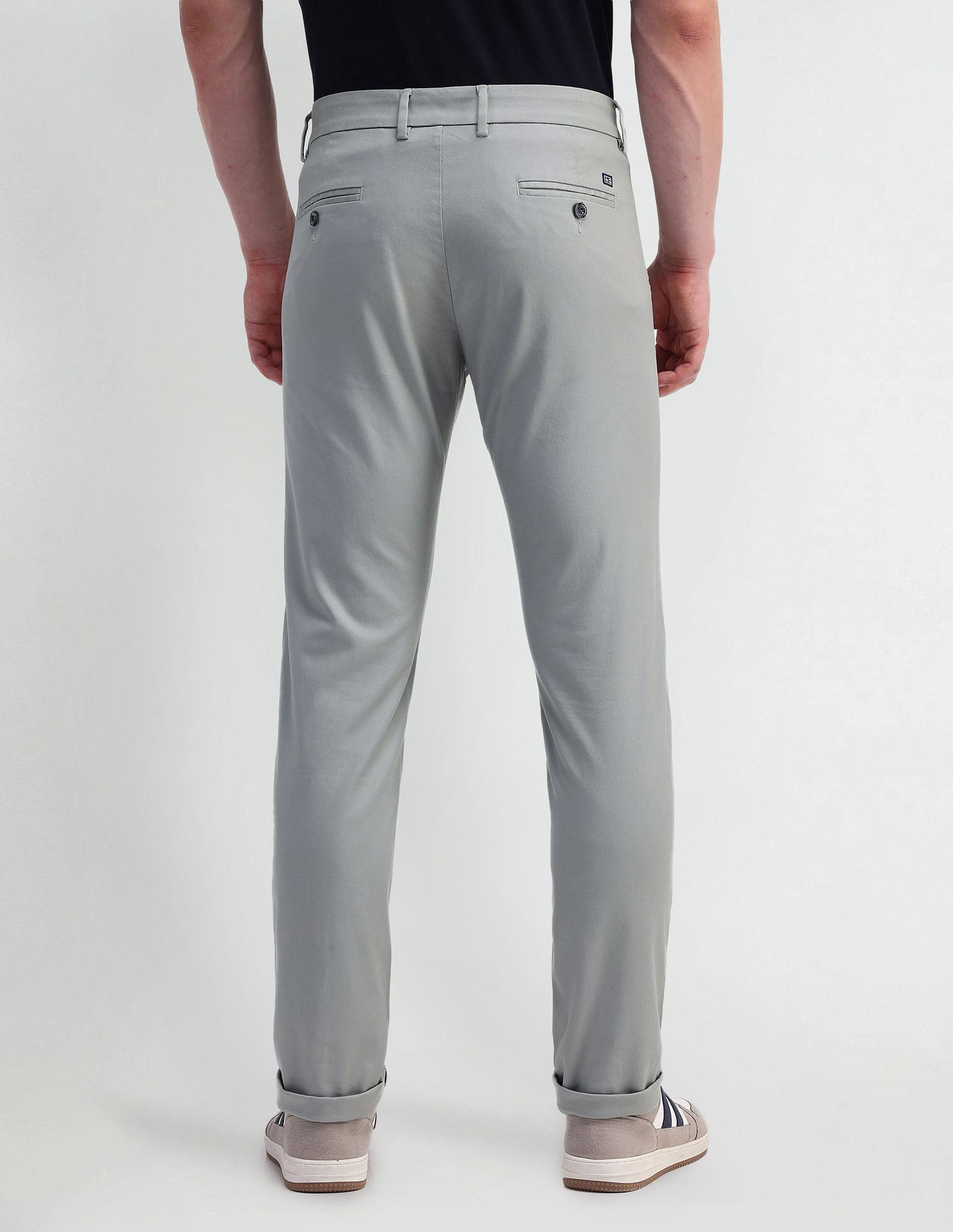 Arrow Sports Slim Fit Twill Trousers