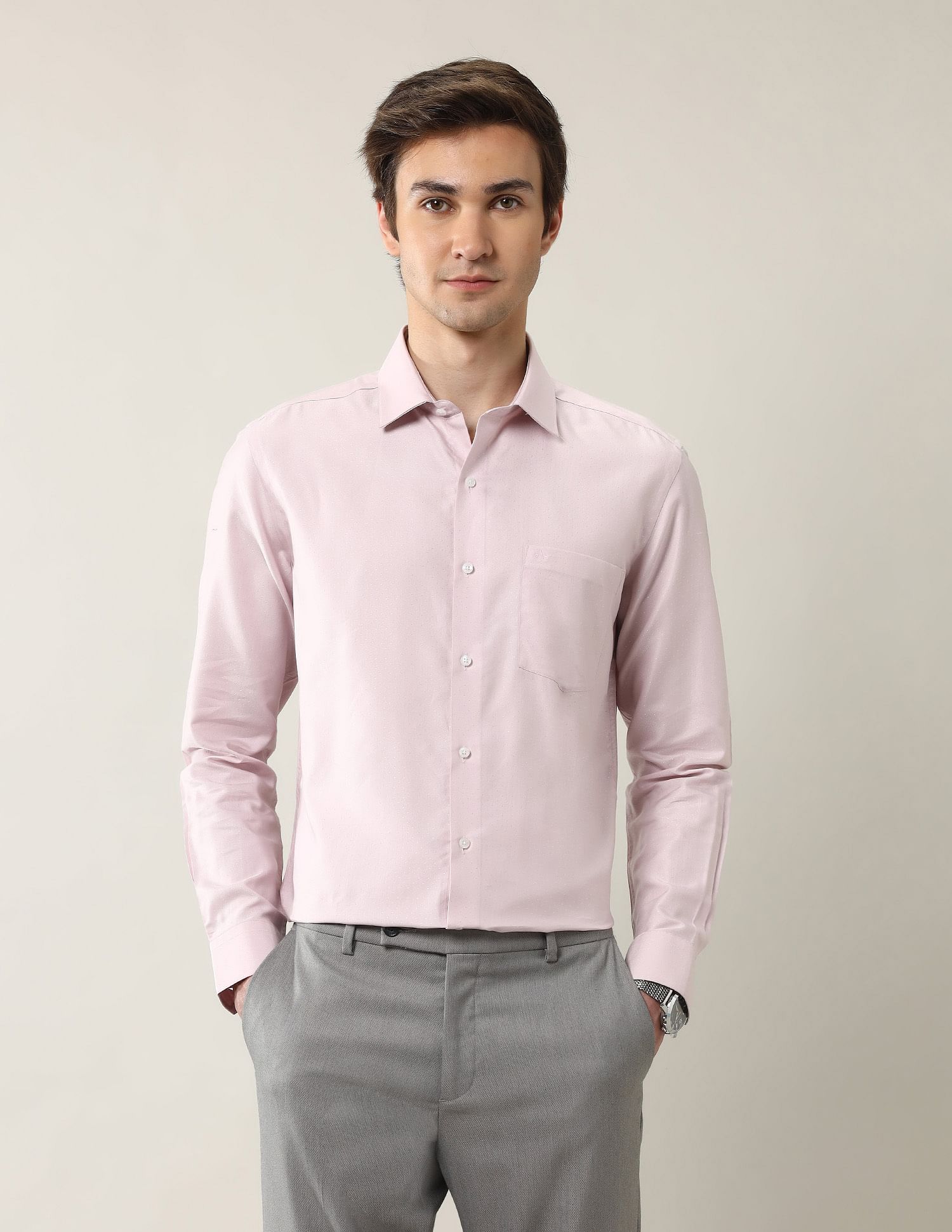 Arrow Textured Liberty Classic Fit  Ceremonial Shirt