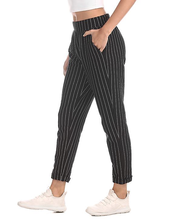 Damira Knit Pants Neutral Stripes Exclusive  Faithfull the Brand