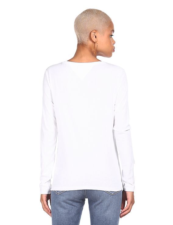 slight vogue 似long sleeve 00s archive 00s archive v neck long sleeve T-shirt slight vogue 似long sleeve