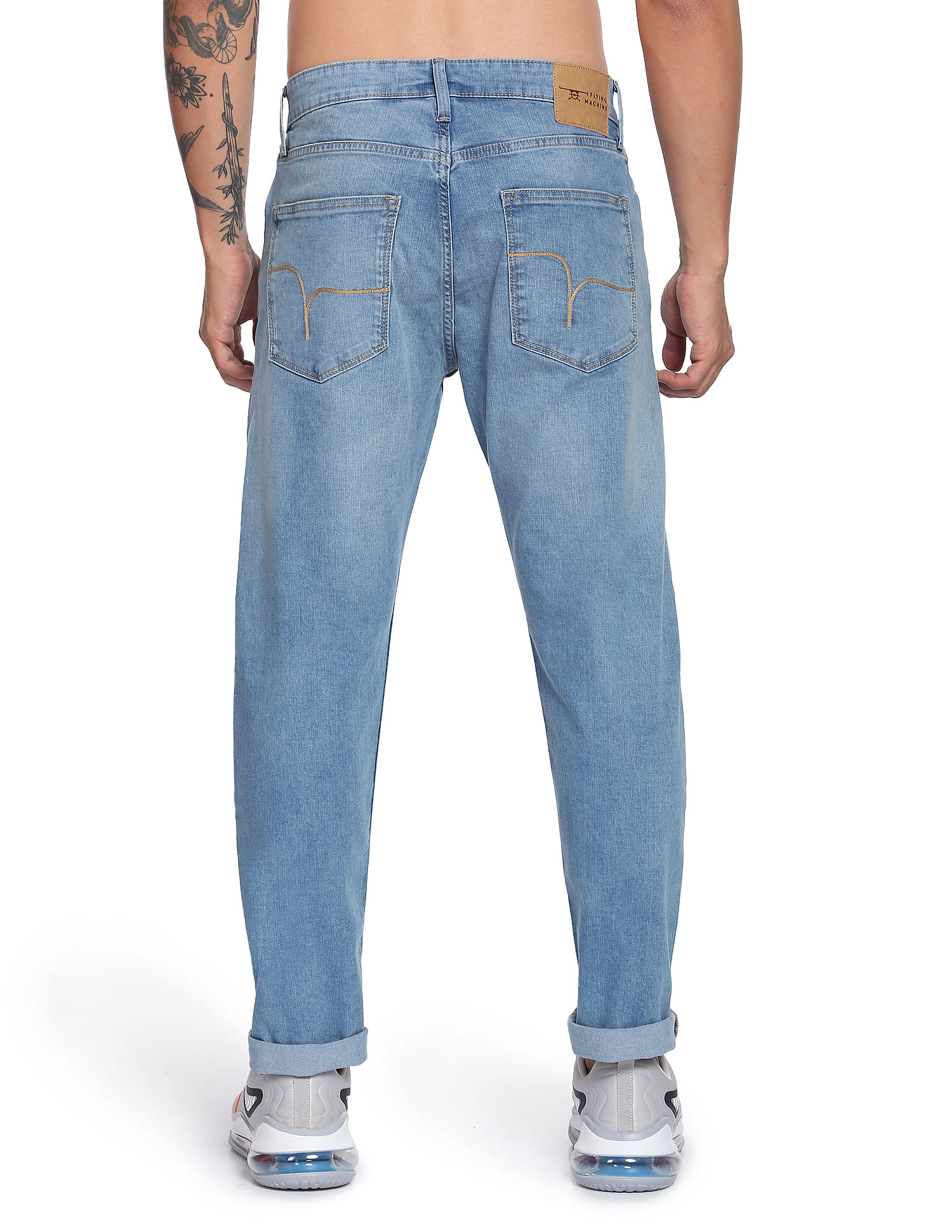 Flying Machine Slim Tapered Fit Stone Wash Jeans