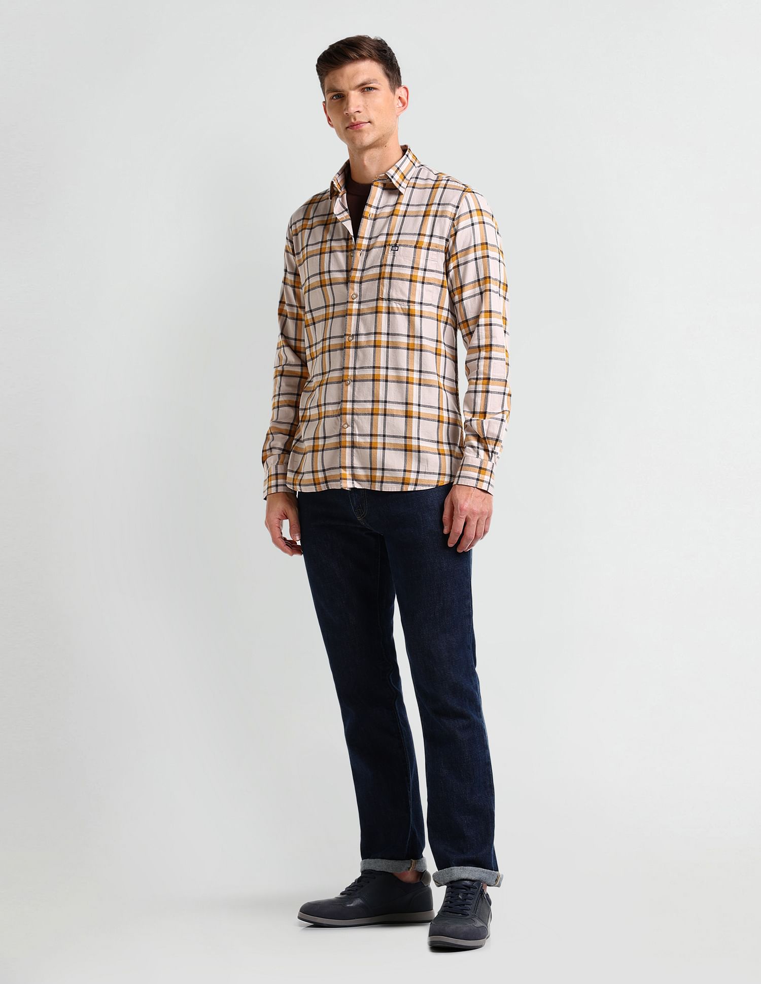 Arrow Sport Tartan Checked Cotton Shirt
