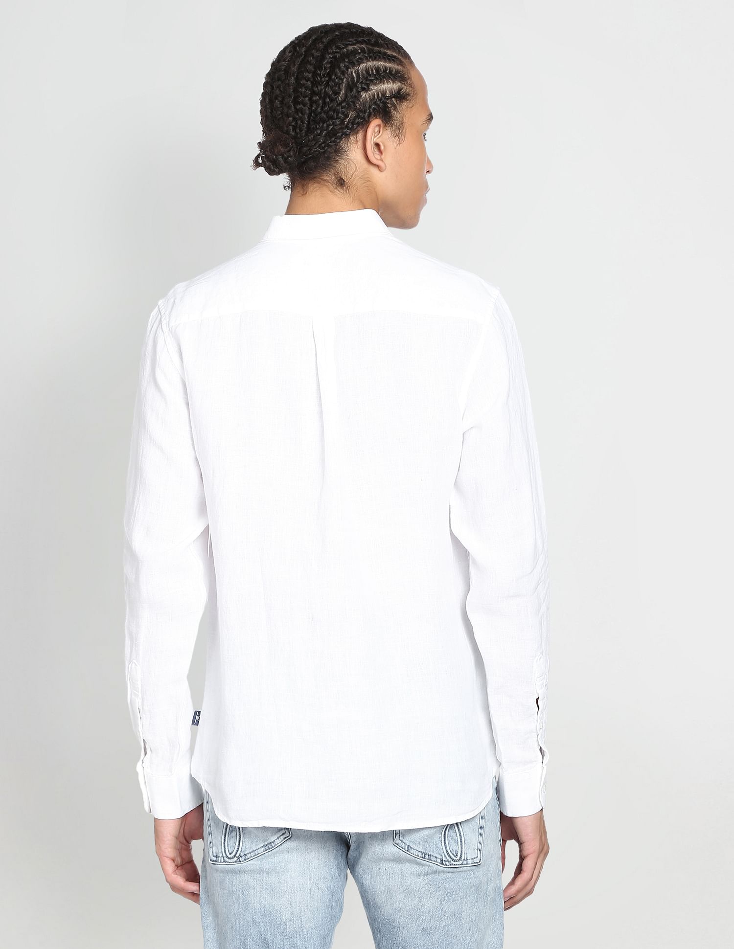 Flying Machine Linen Slim Fit Shirt