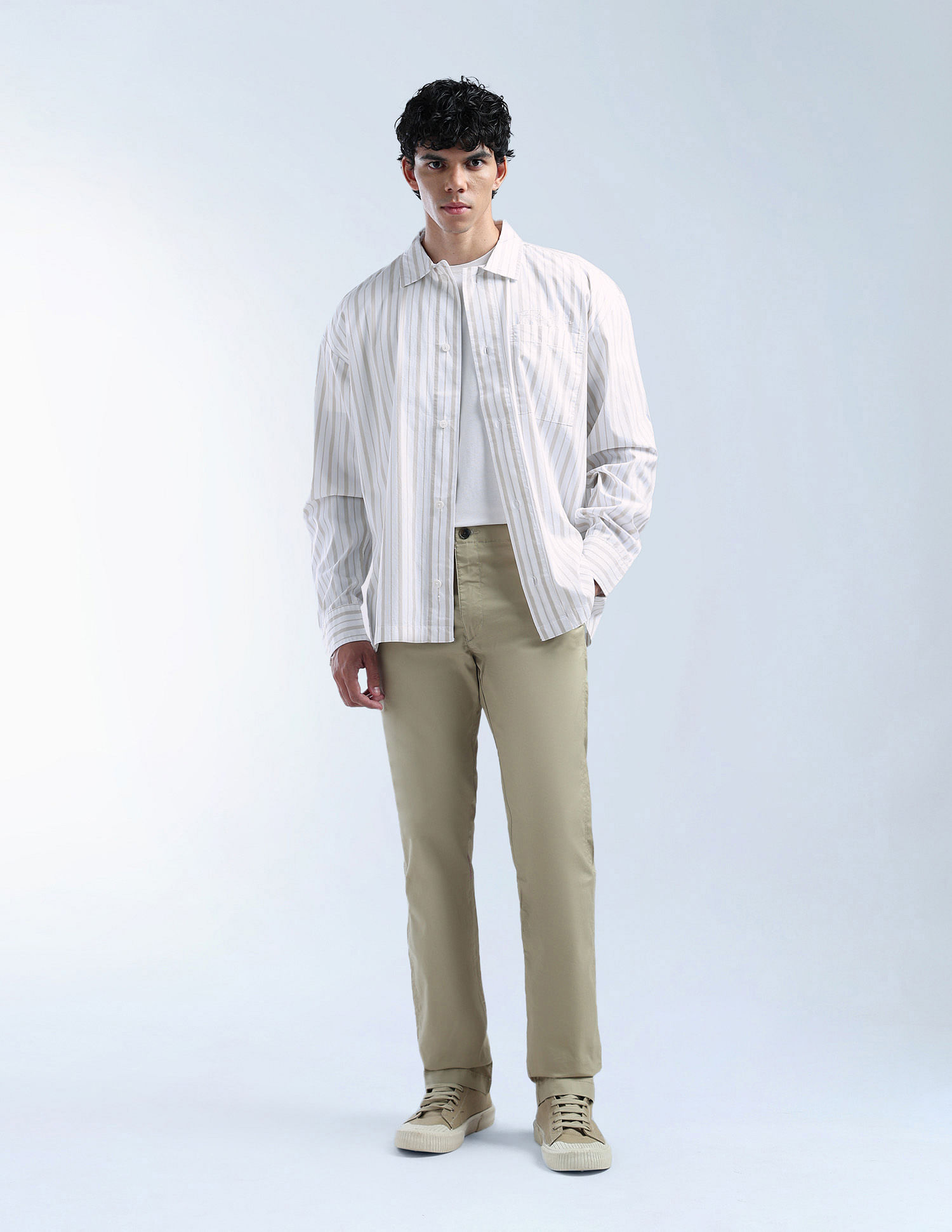 Flying Machine Oversized Fit Color Of Home Shirt