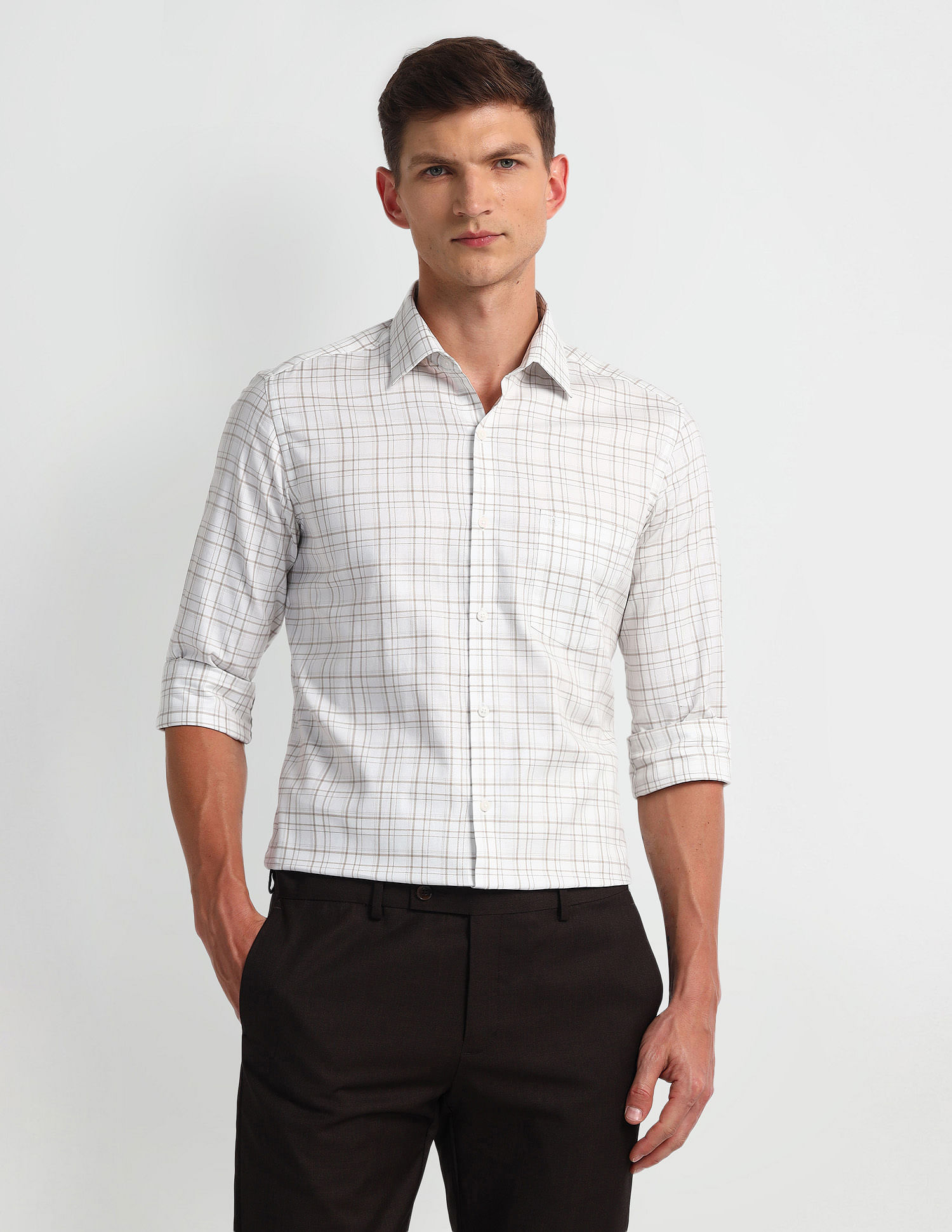 Arrow Tartan Checked Dobby Shirt