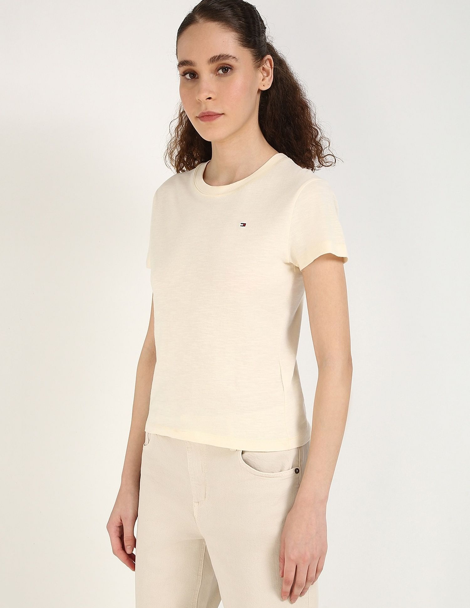 Tommy Hilfiger Solid Regular-Fit Cotton T-Shirt
