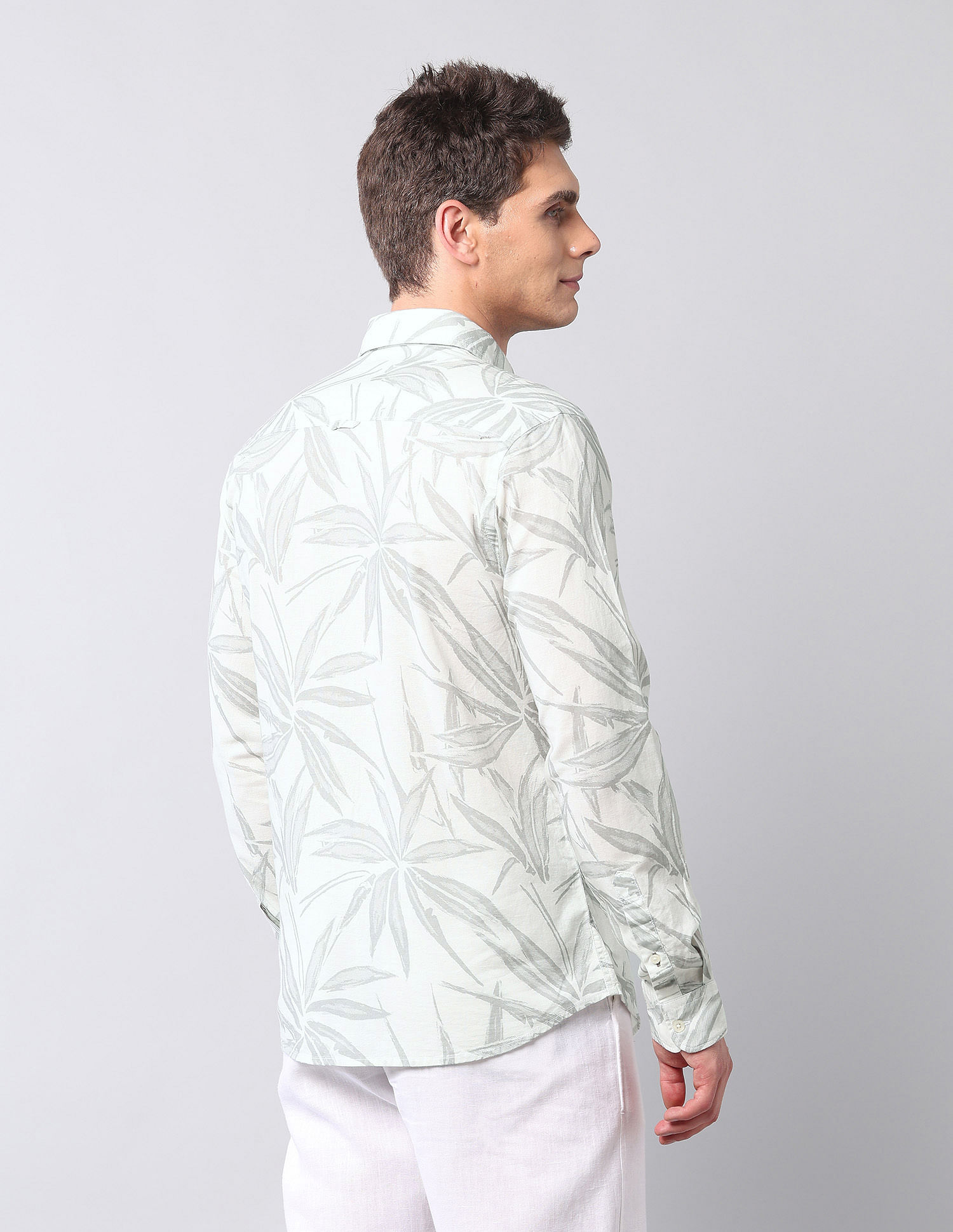 U.S. Polo Assn. Denim Co. Tropical Printed Regular Fit Shirt