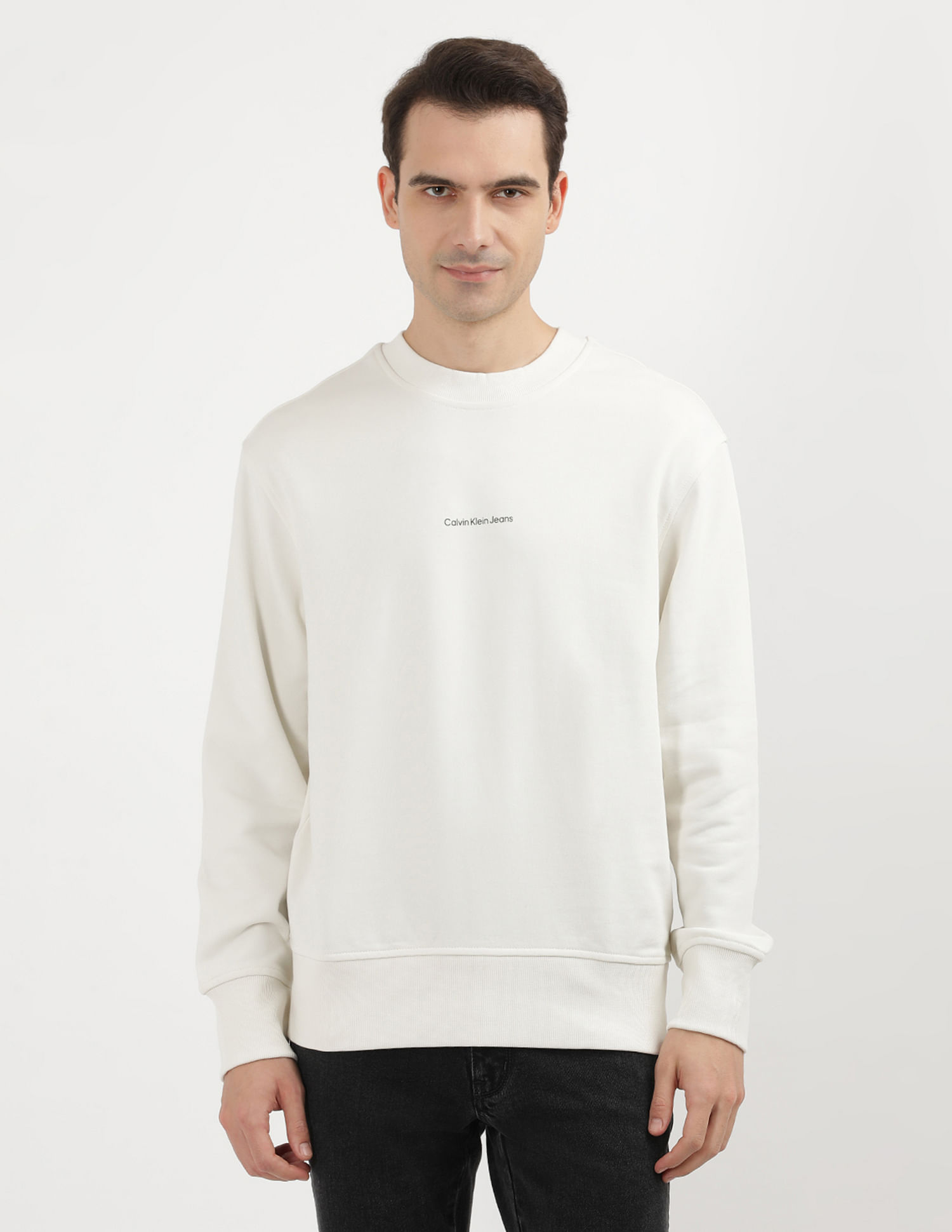 Calvin Klein City Grid Map Crew Neck Sweatshirt