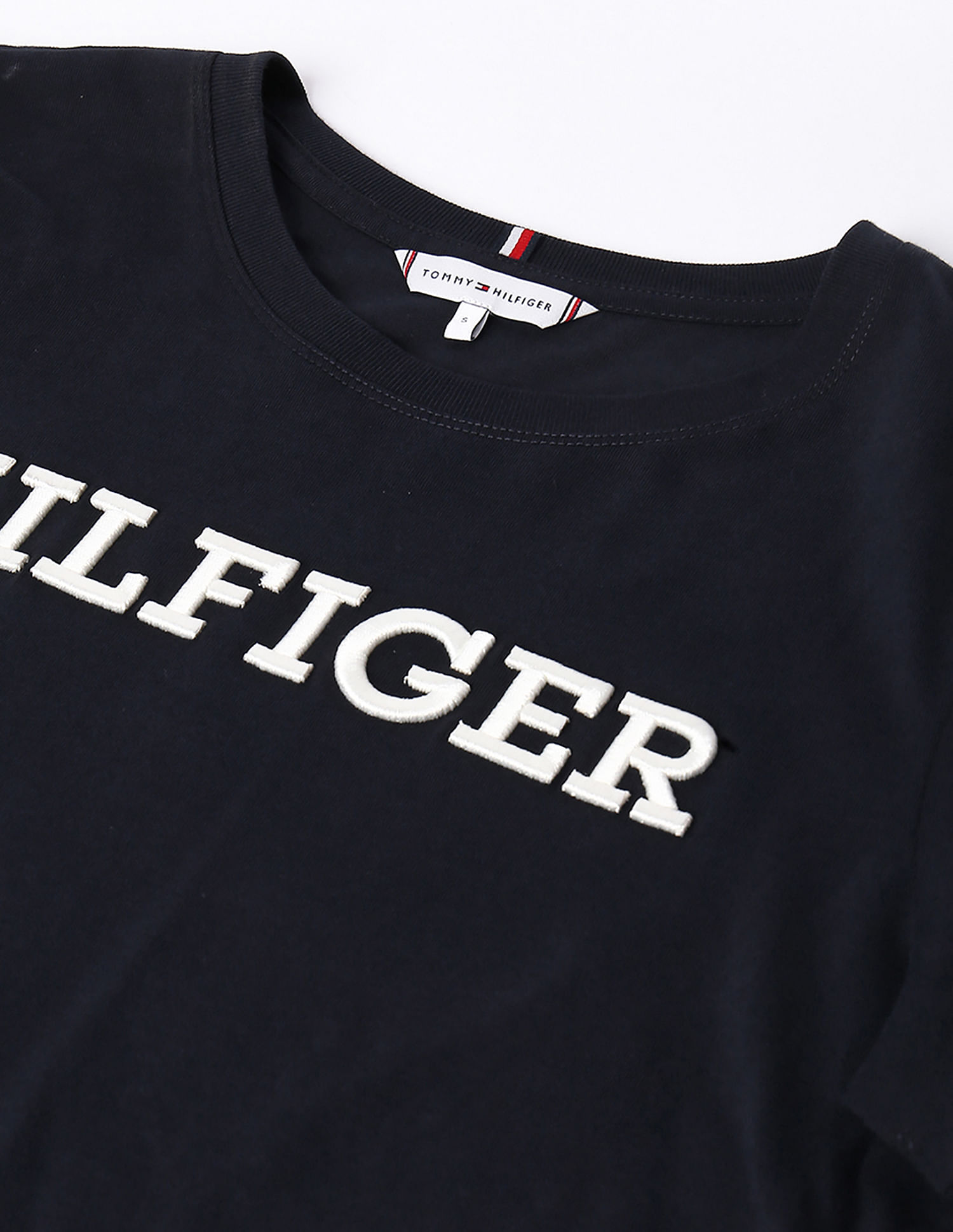 Tommy Hilfiger Transitional Cotton Monotype Embroidered T-Shirt