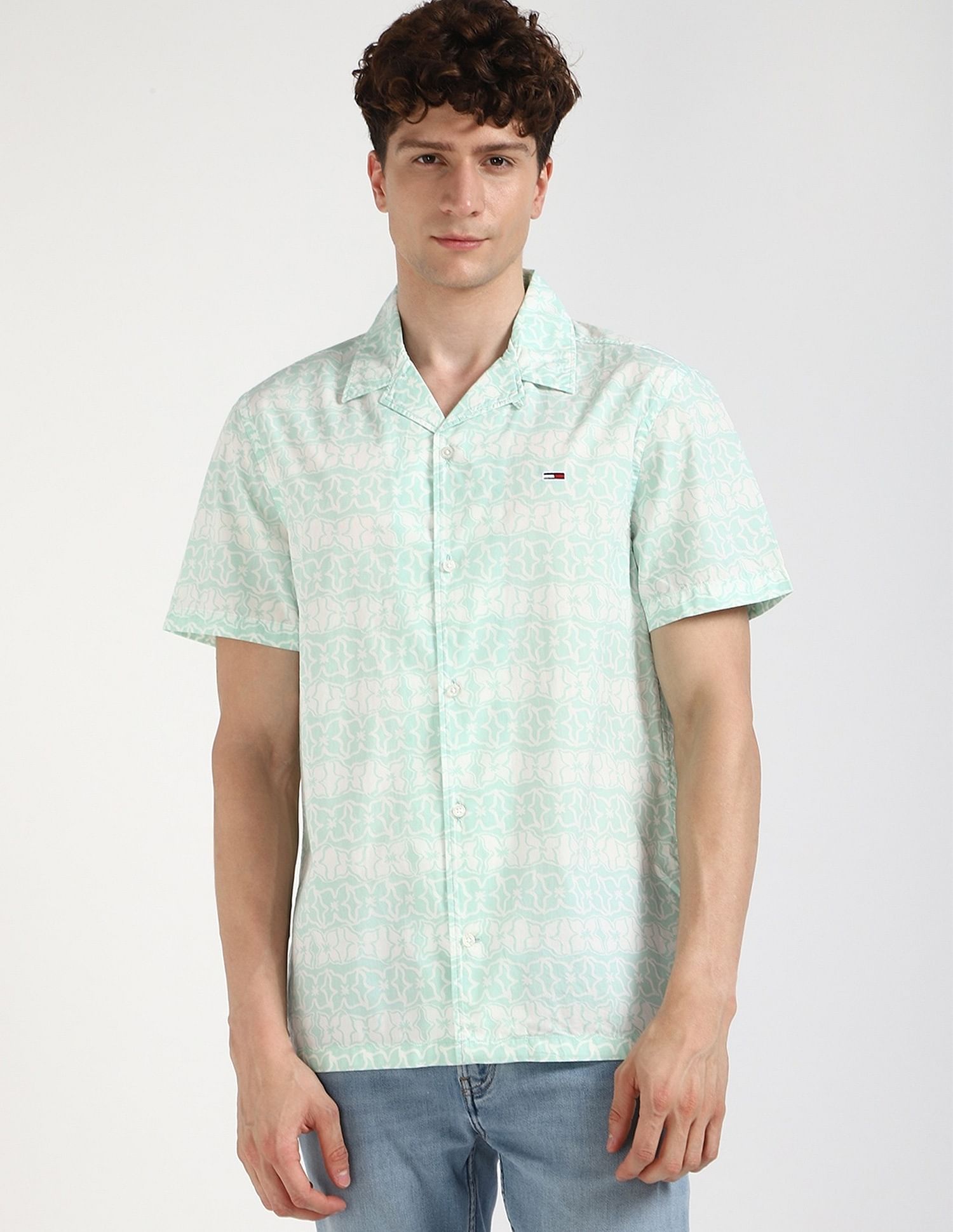 Tommy Hilfiger Printed Regular-Fit Woven Shirt