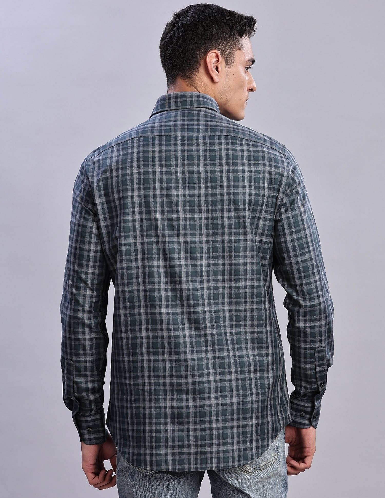 Tommy Hilfiger Checked Regular Fit Plain Woven Shirt