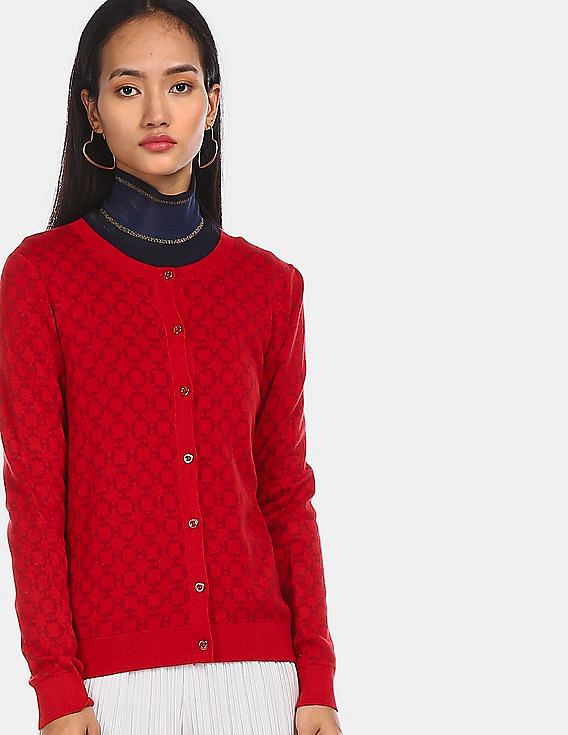 tommy hilfiger women's red sweater