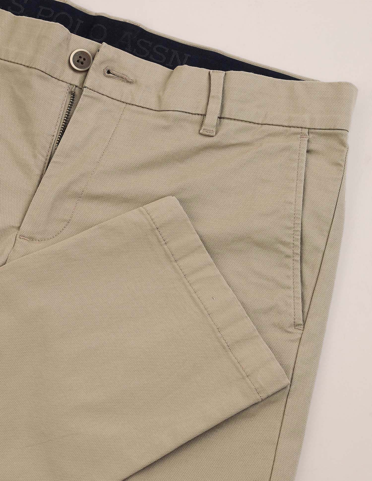 U.S. Polo Assn. Slim Straight Fit Dobby Trousers