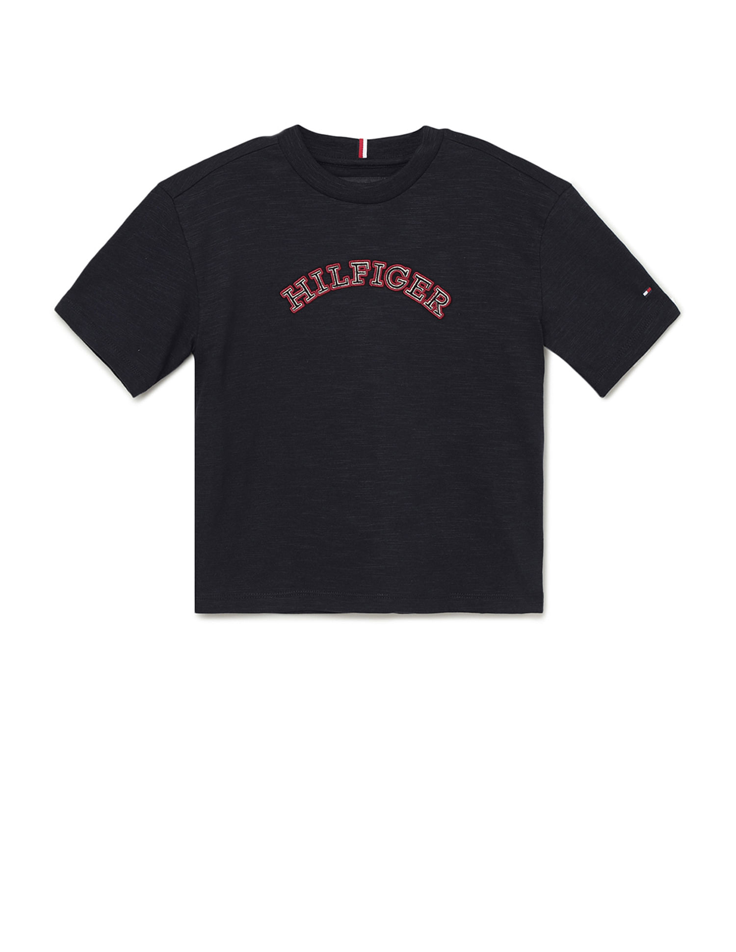 Tommy Hilfiger Kids Boys Monotype Embroidered Regular T-Shirt