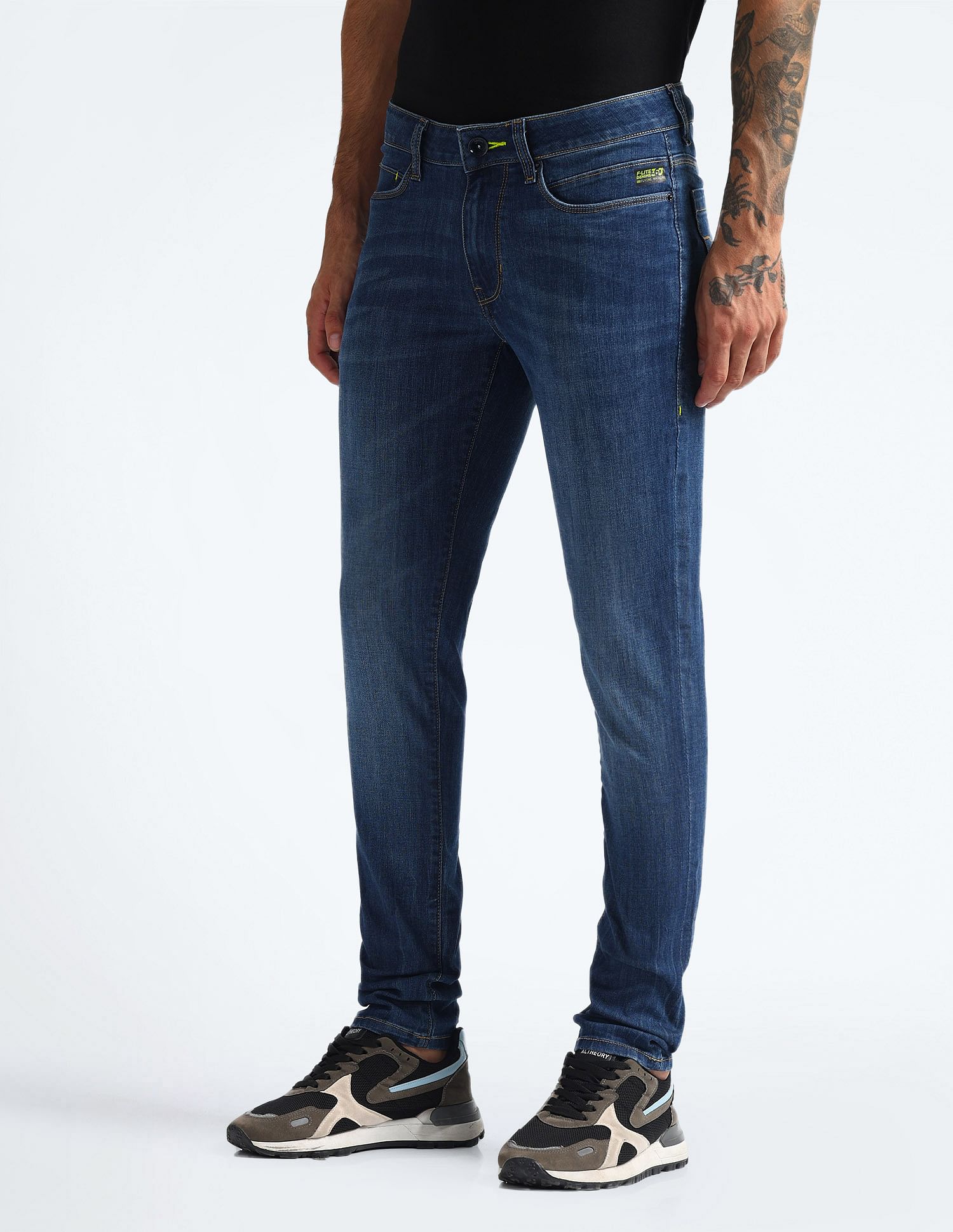 Flying Machine Mid Rise Morrison Skinny Fit Jeans
