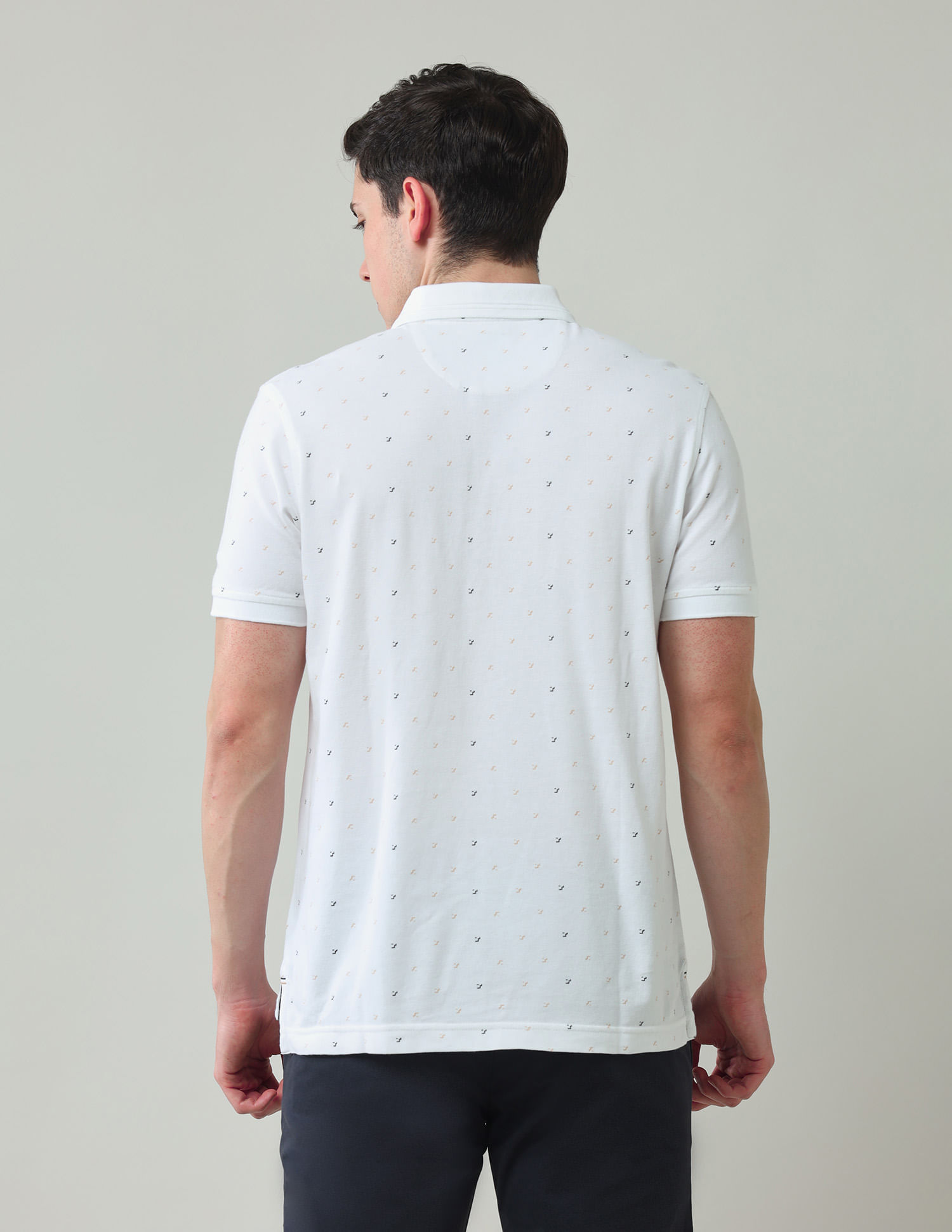 Arrow Sport All Over Printed Regular Fit Polo Shirt