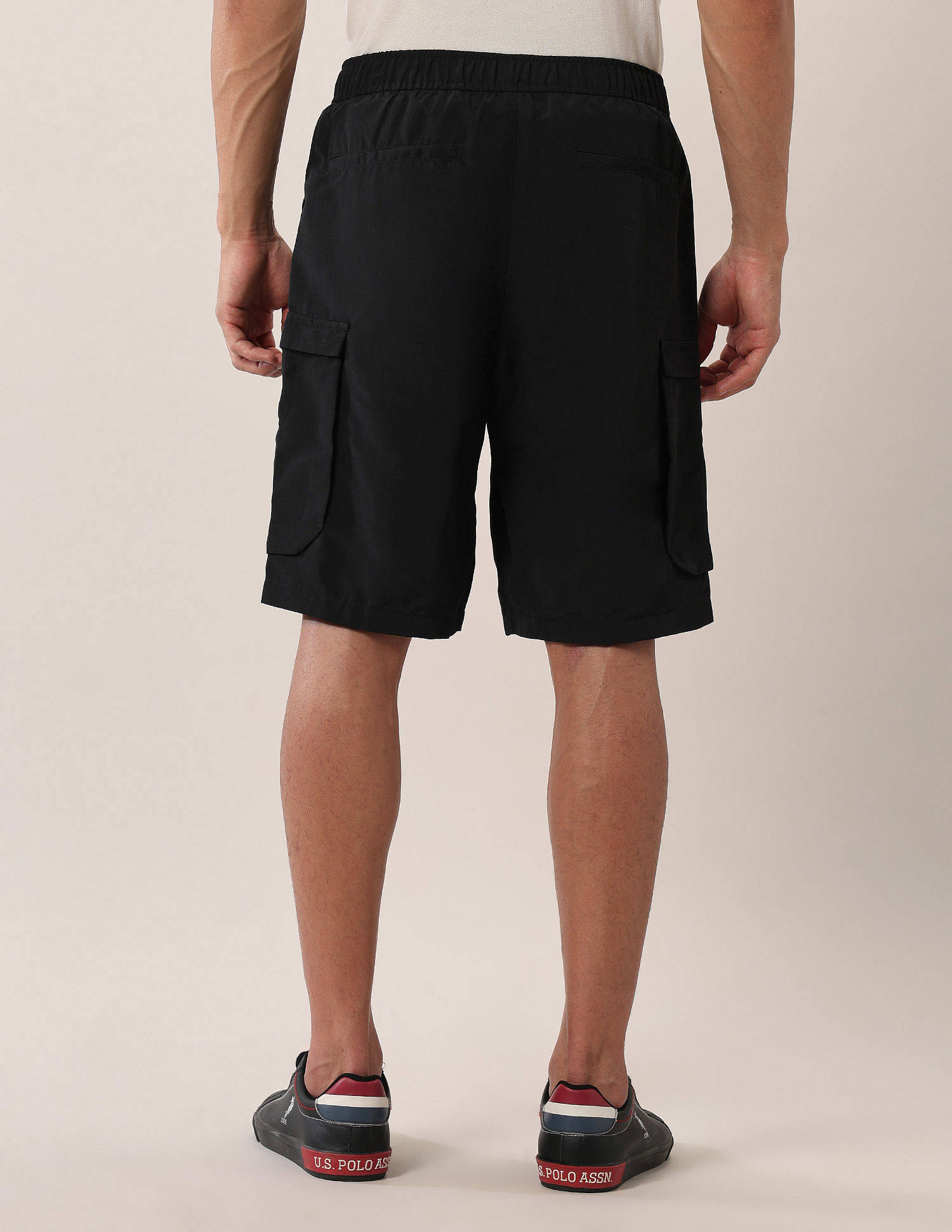 U.S. Polo Assn. Denim Co. Solid Regular Fit Cargo Shorts