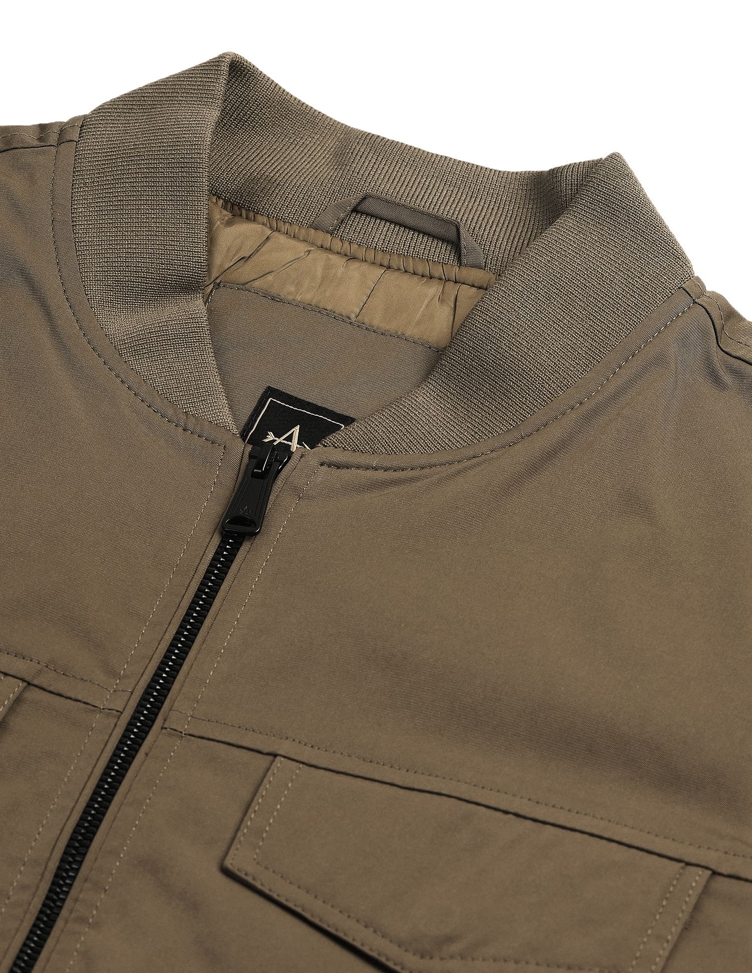 Arrow Newyork Stand Neck Solid Bomber Jacket